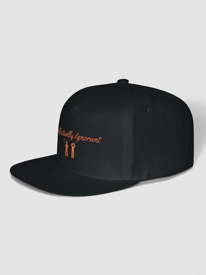 Orange logo snapback cap product image (2)