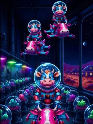 Chao the Carbon Fiber Cow: Music Video 3 #cow #cartoon #animation #musicvideo #scifi 