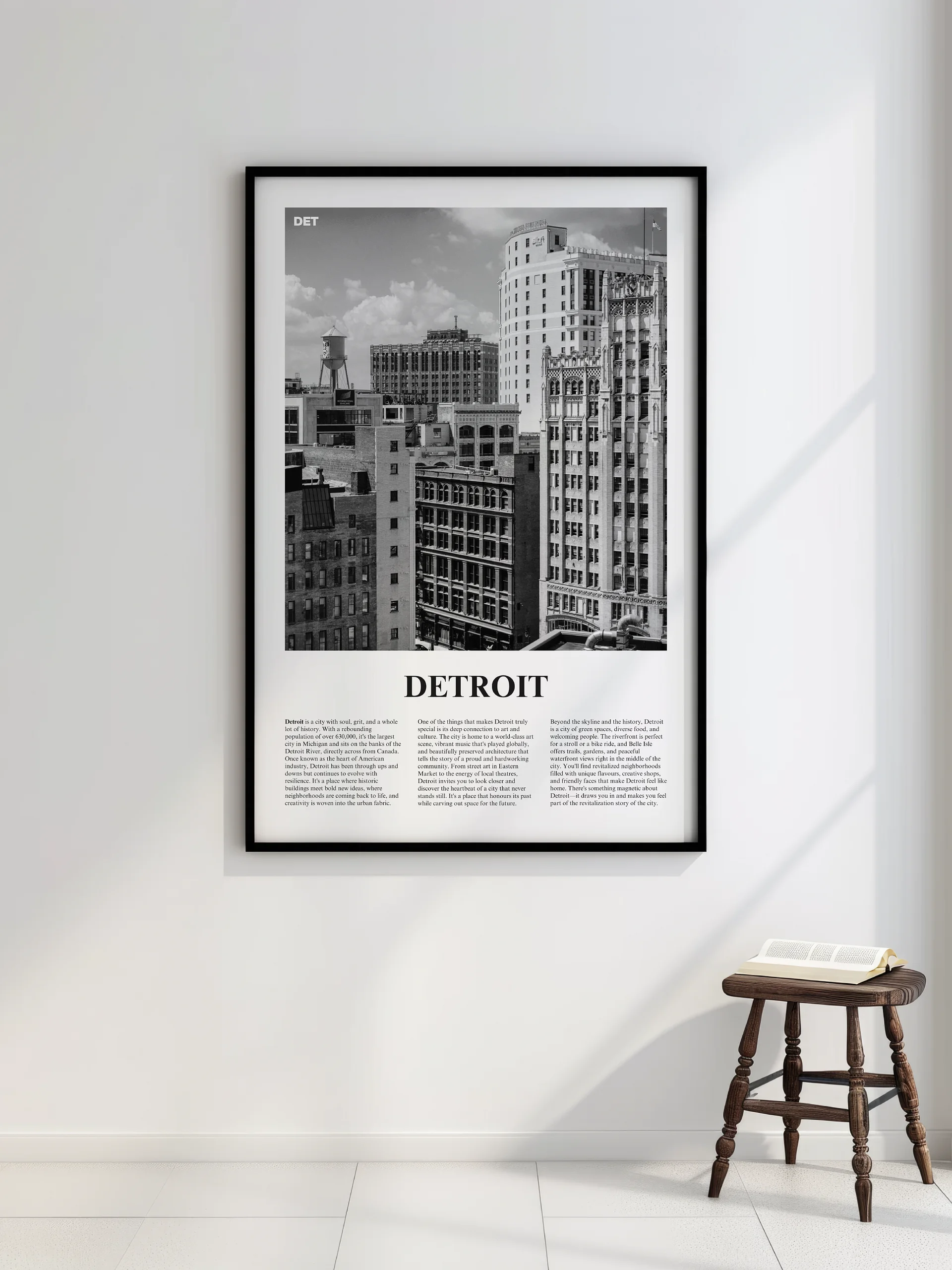 Detroit 03 Newspaper Poster | Framed product image (7)