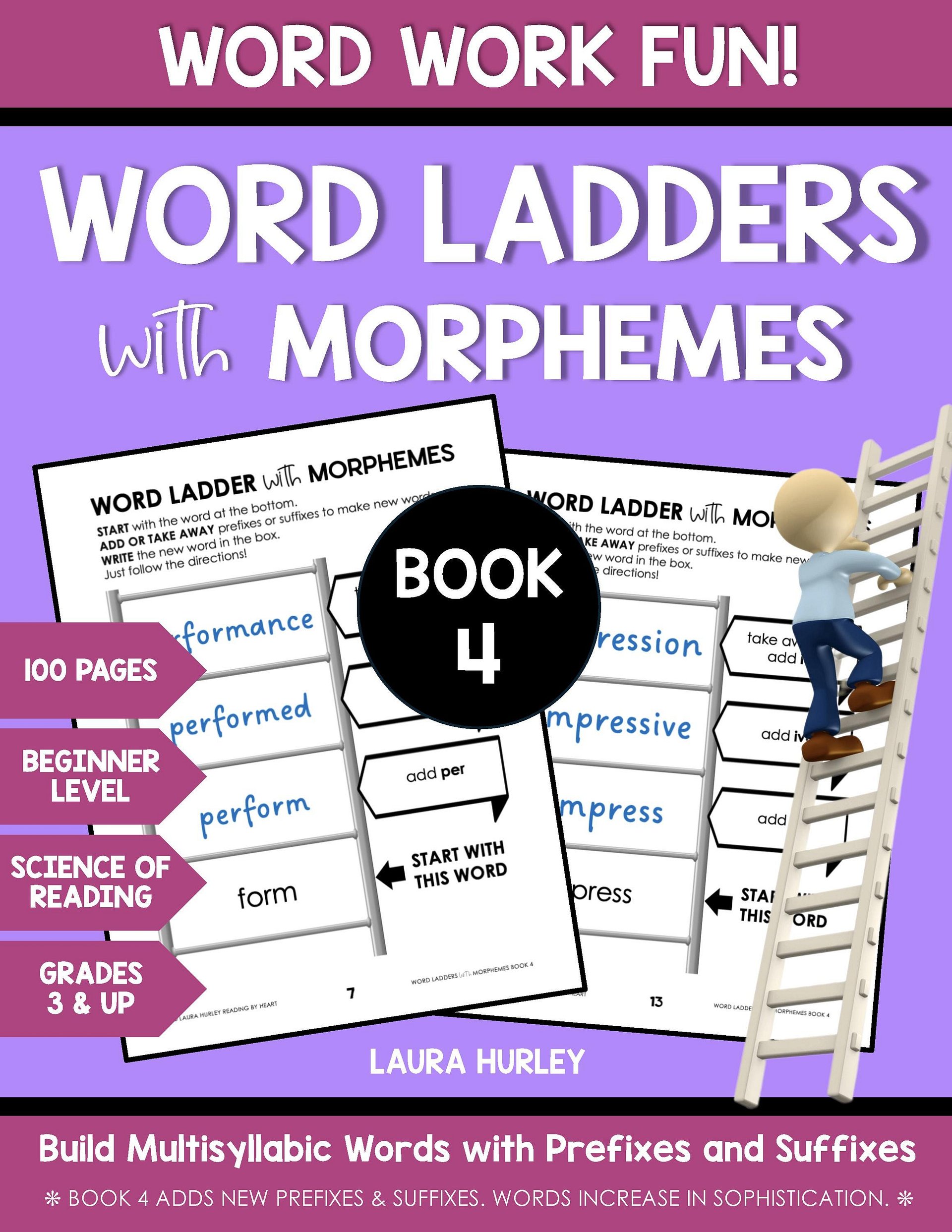 Word Ladders With Morphemes # 4 - Beginner Level D product image (1)