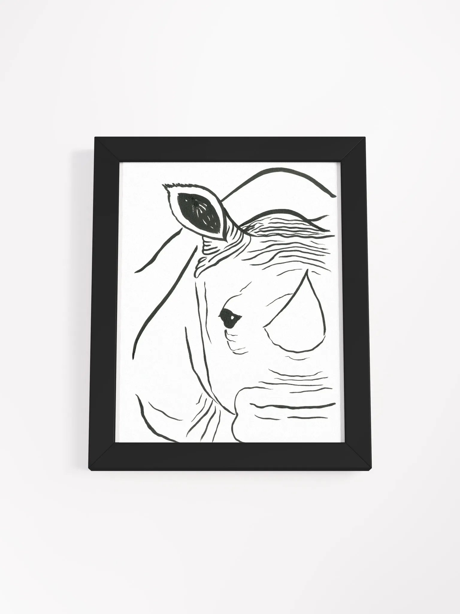 Face Of A Rhino Framed Print product image (1)