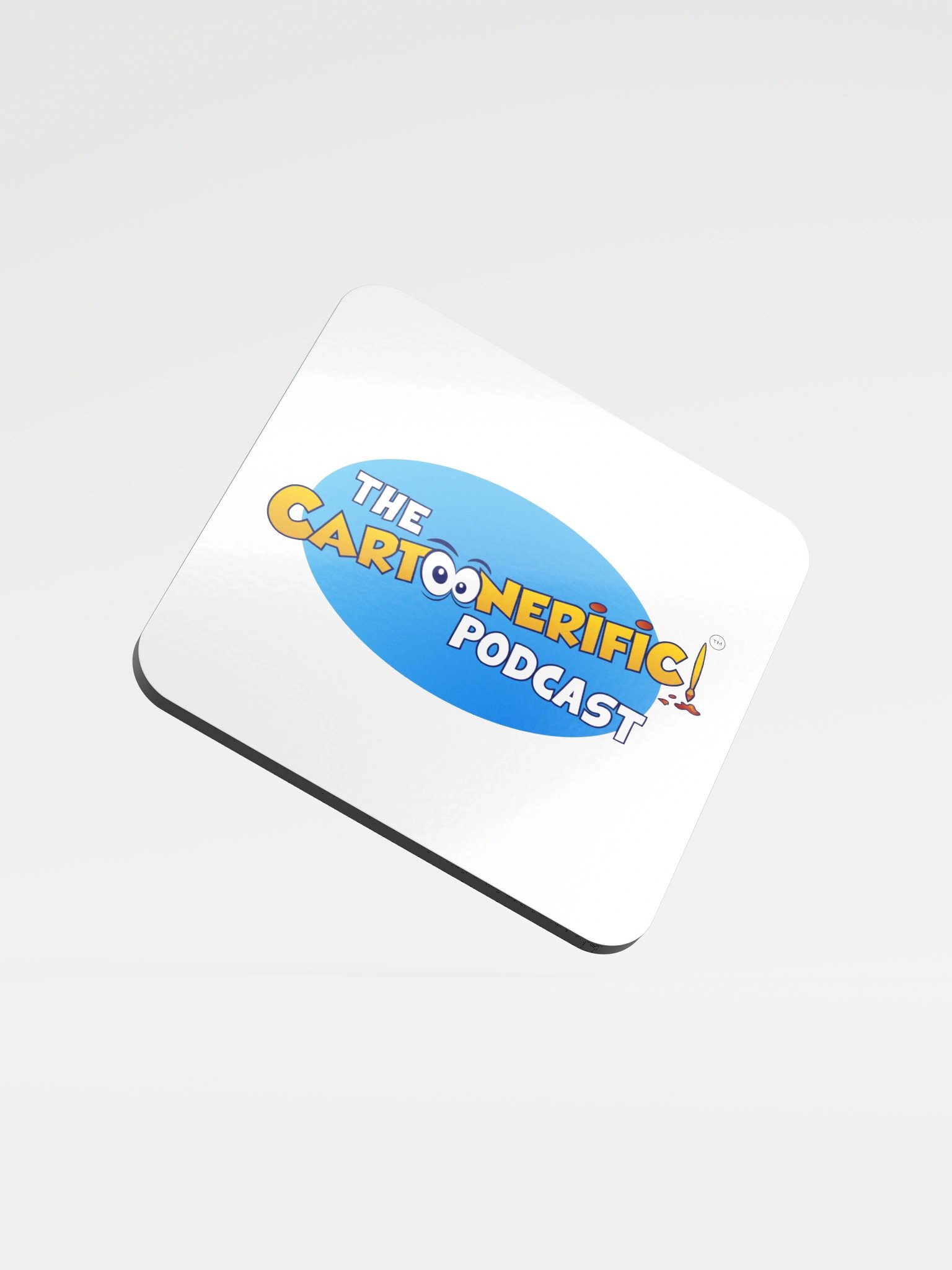 The Cartoonerific Podcast Logo Coaster product image (1)