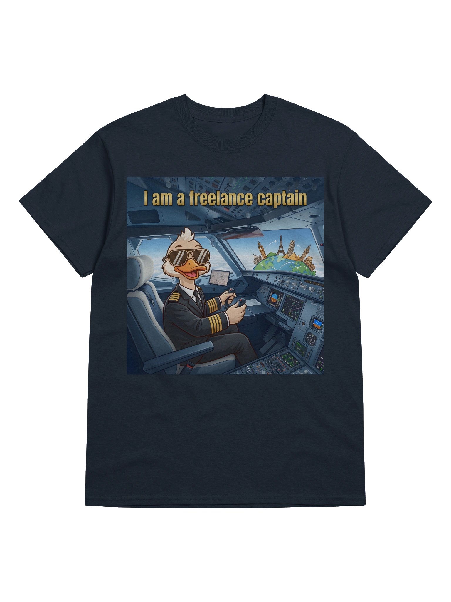 "I Am A Freelance Captain" Pilot Duck "Women" product image (5)