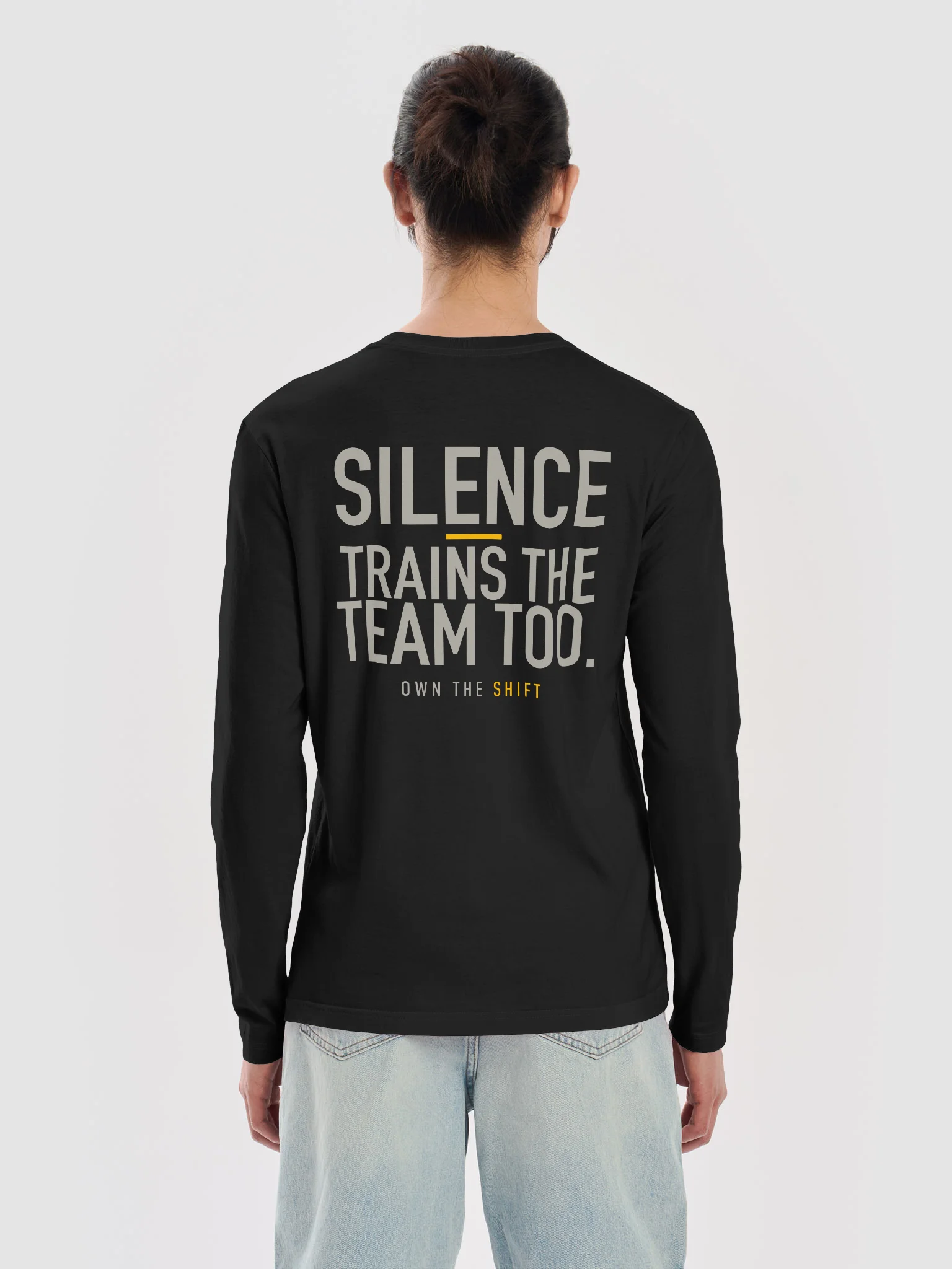 SILENCE. Minimal Graphic Long Sleeve Crew product image (6)