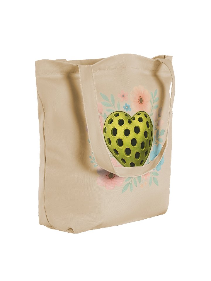 Pickleball Heart Flowers Golden Floral Eco Tote product image (4)