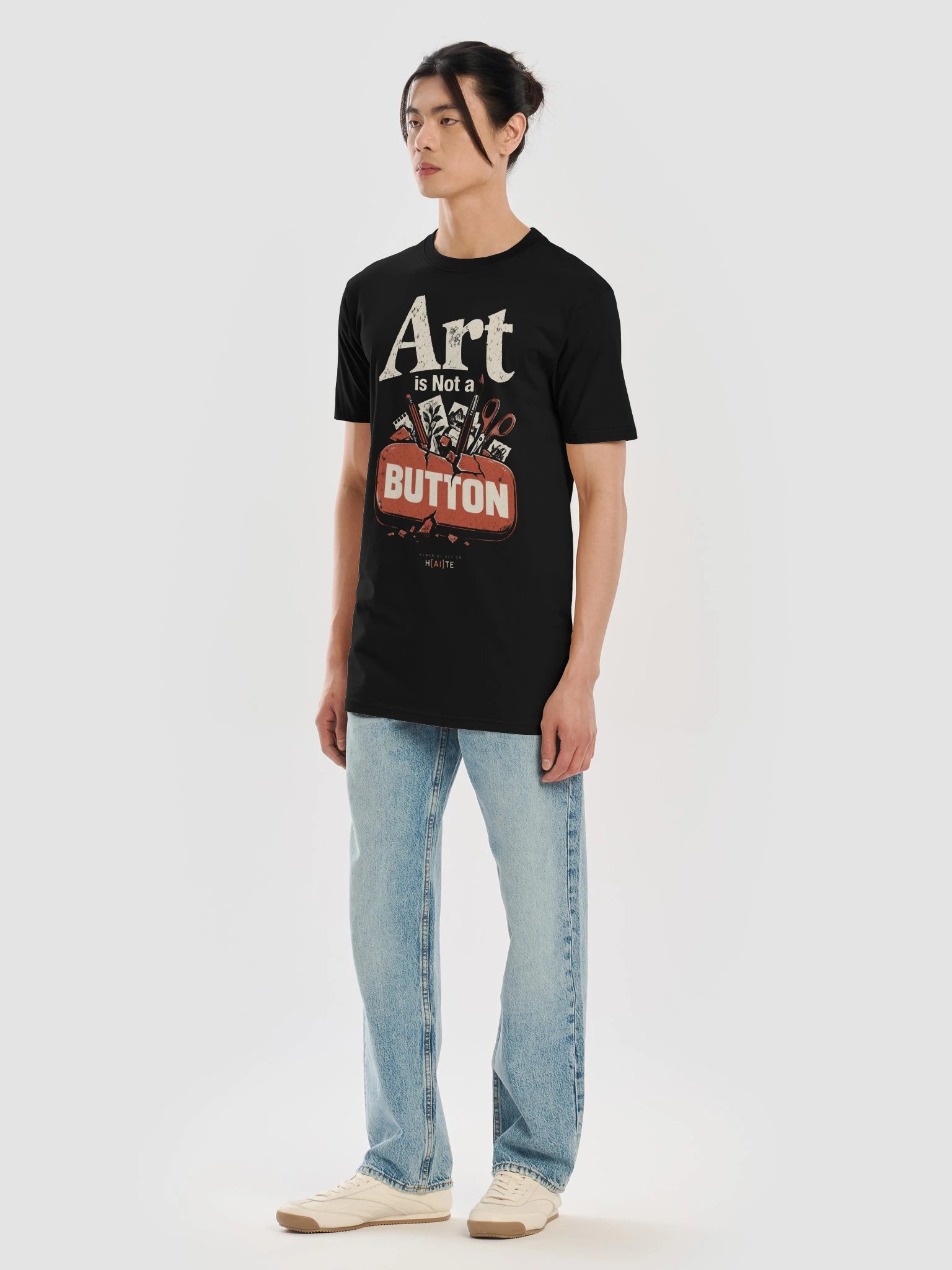 Art Is Not a Button: Broken Button | Heavyweight Tee product image (37)