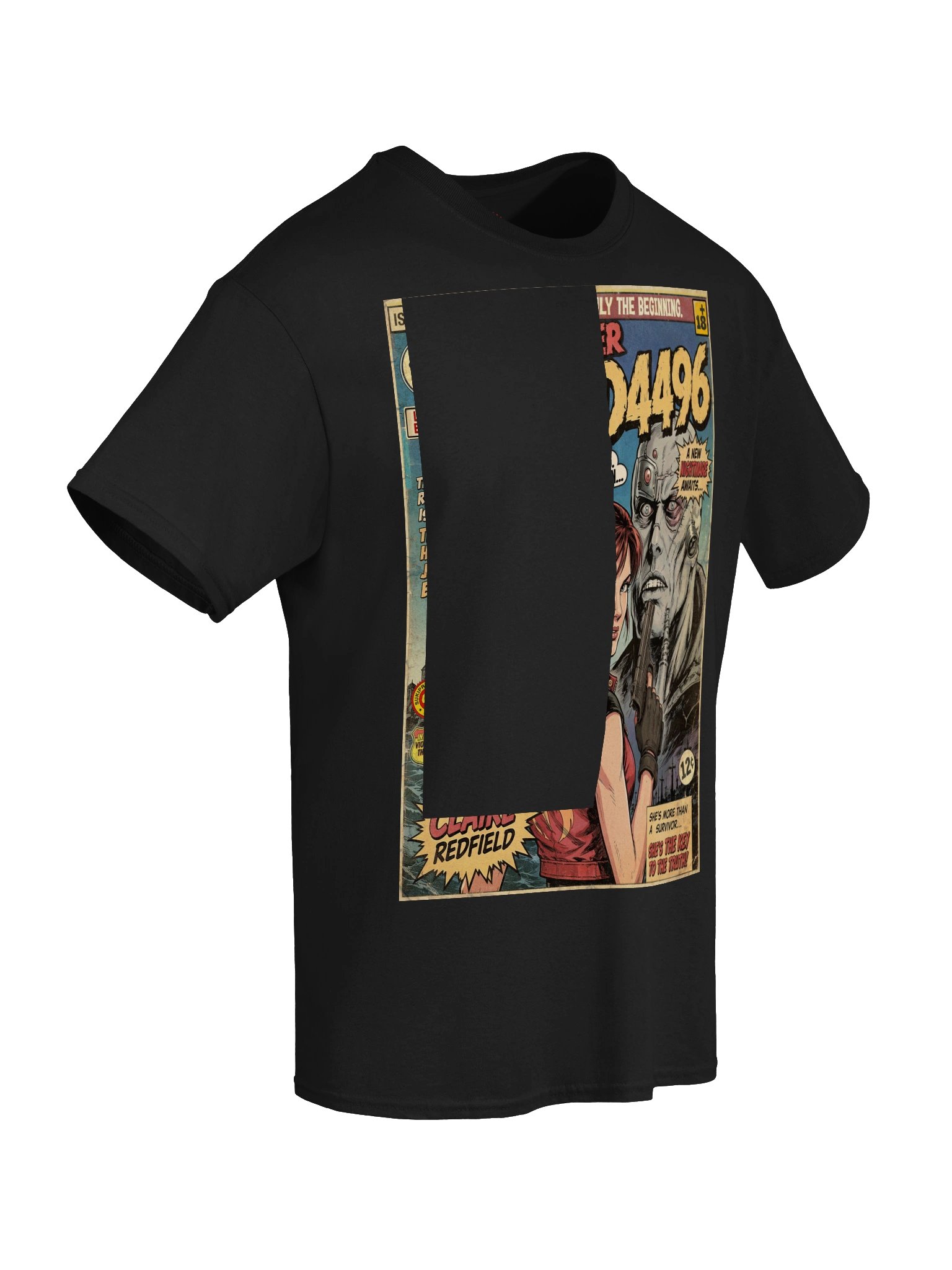 Claire Redfield Comic Art Gaming T-Shirt product image (6)