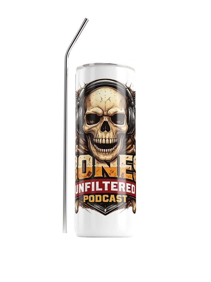 Bones Unfiltered Podcast Stainless Steel Tumbler product image (1)