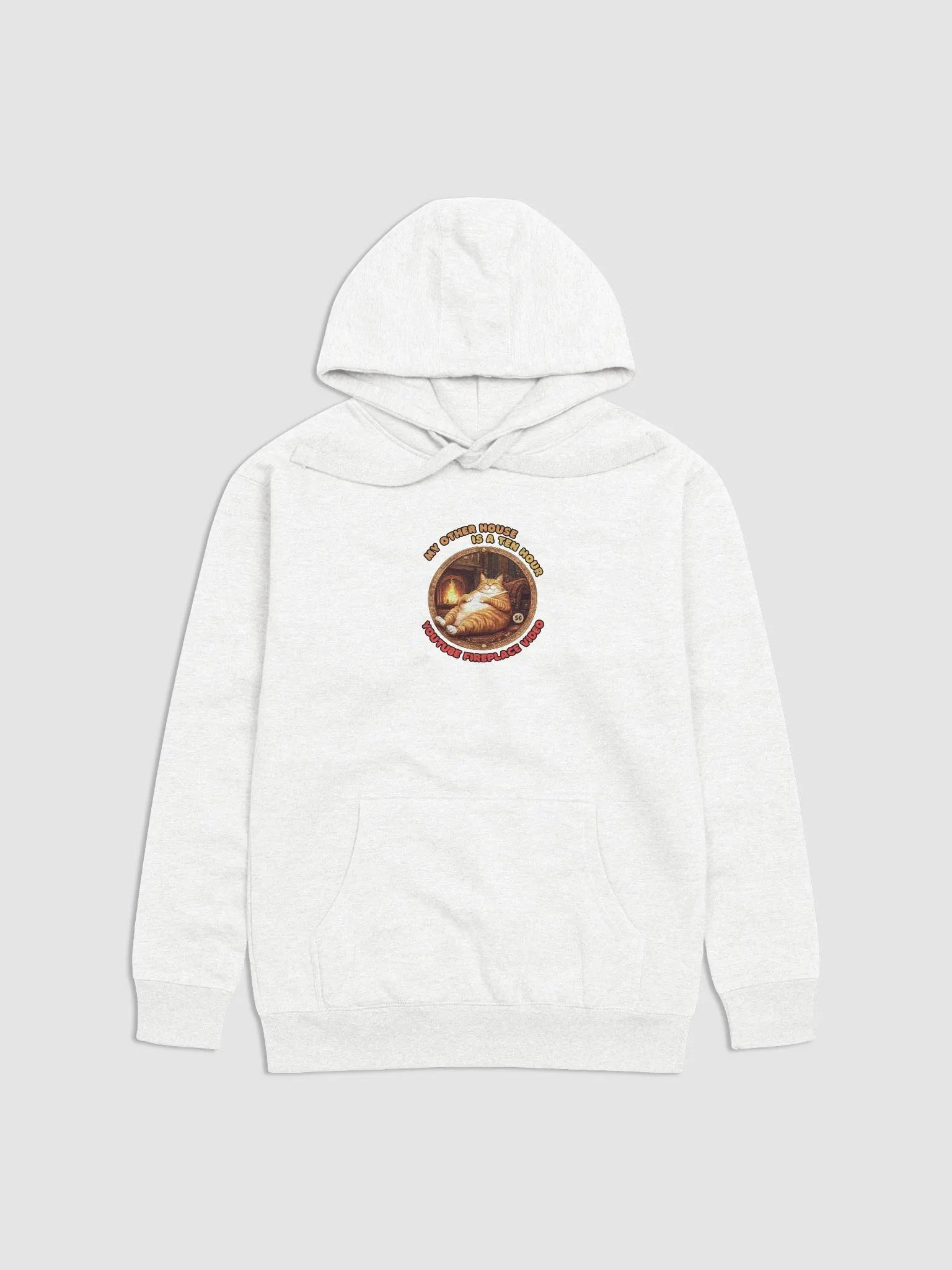 Cozy Cat - My Other House is a Ten Hour YouTube Fireplace Video | Hoodie product image (1)