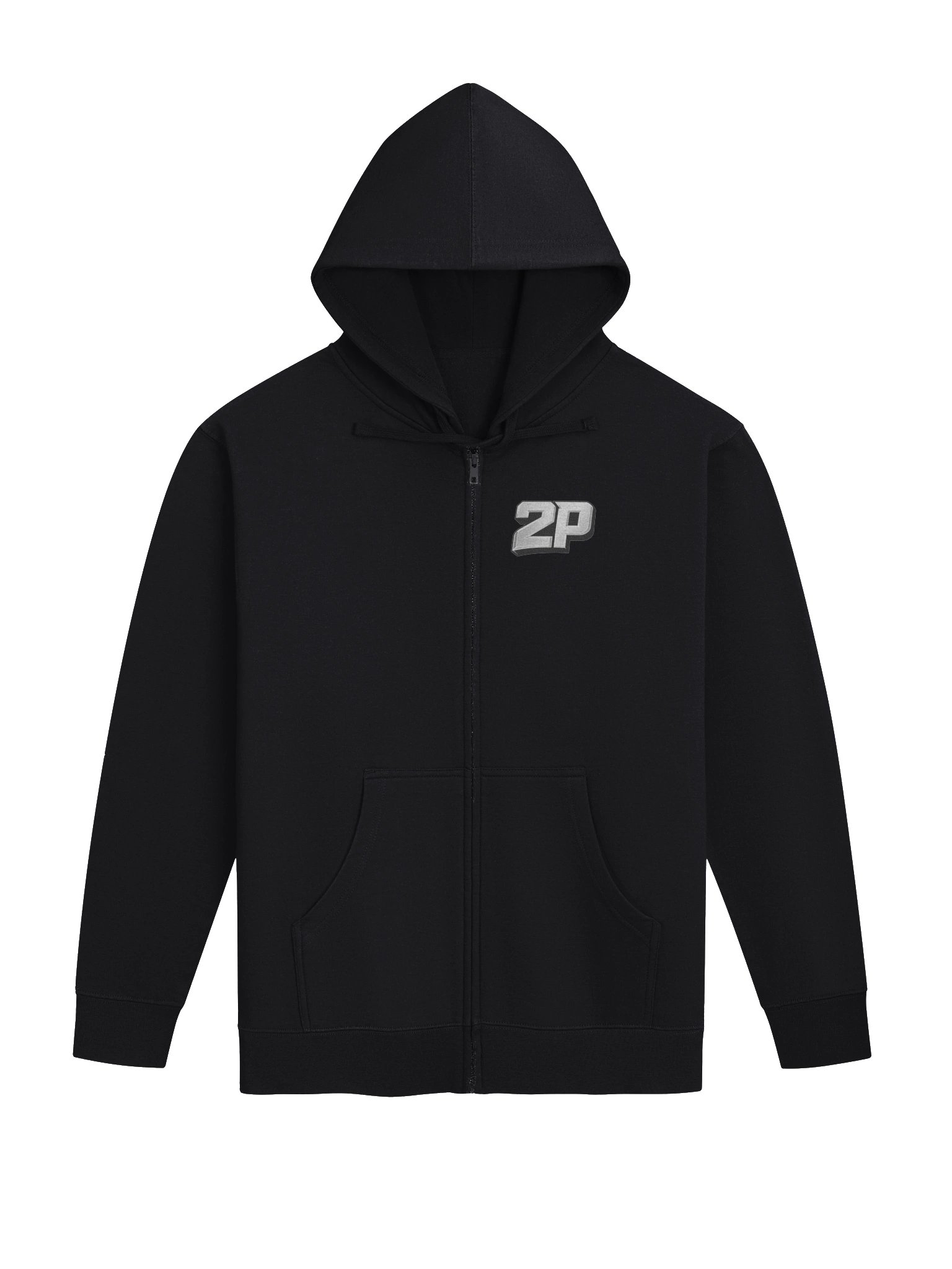 2P Badge Fleece Zip-Up Hoodie product image (2)