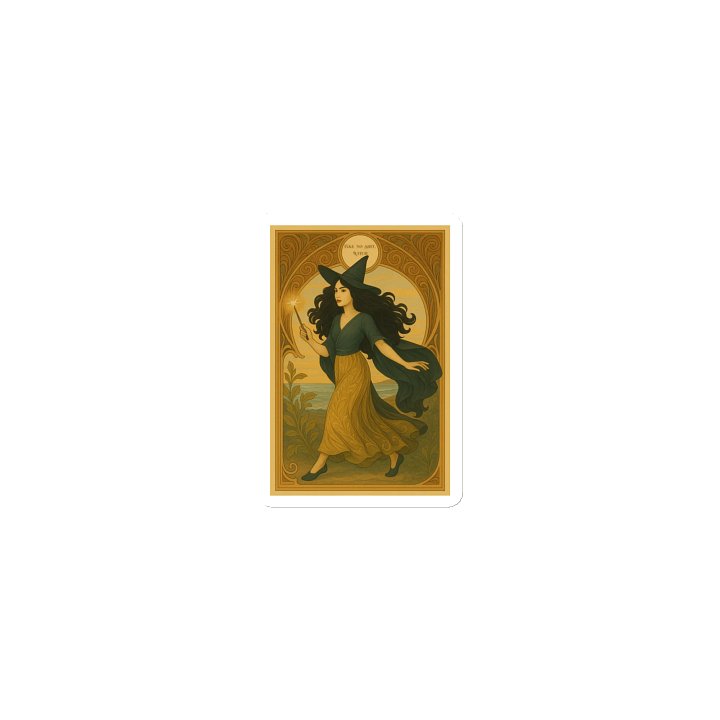 Vintage Witch Magnet- Take No Shit product image (1)