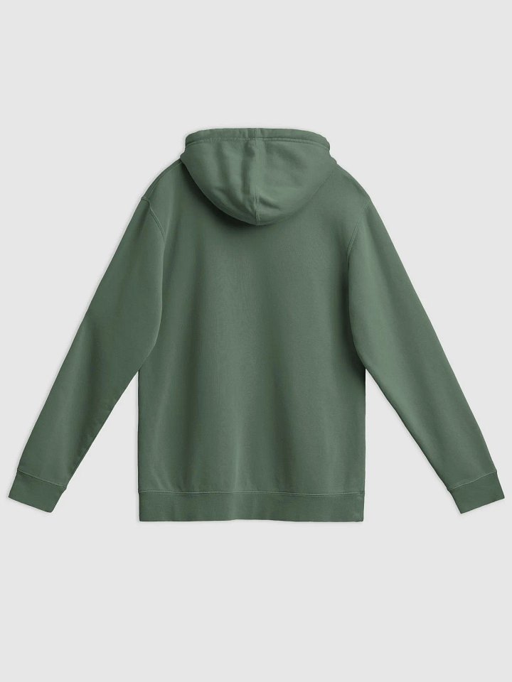 *not* mentally linear (lined design, #96B697) printed pigment hoodie product image (24)