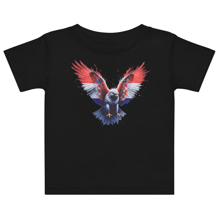 Croatian Pride Eagle Baby Jersey T-Shirt product image (1)