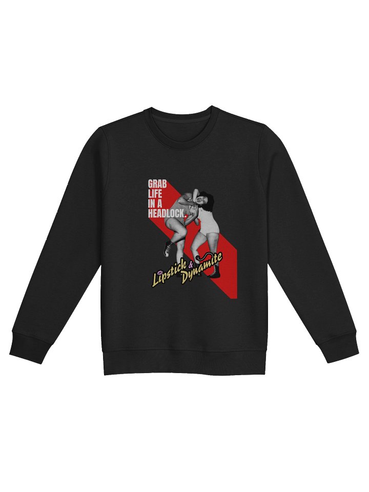 Lipstick & Dynamite Retro Wrestling Sweatshirt product image (1)