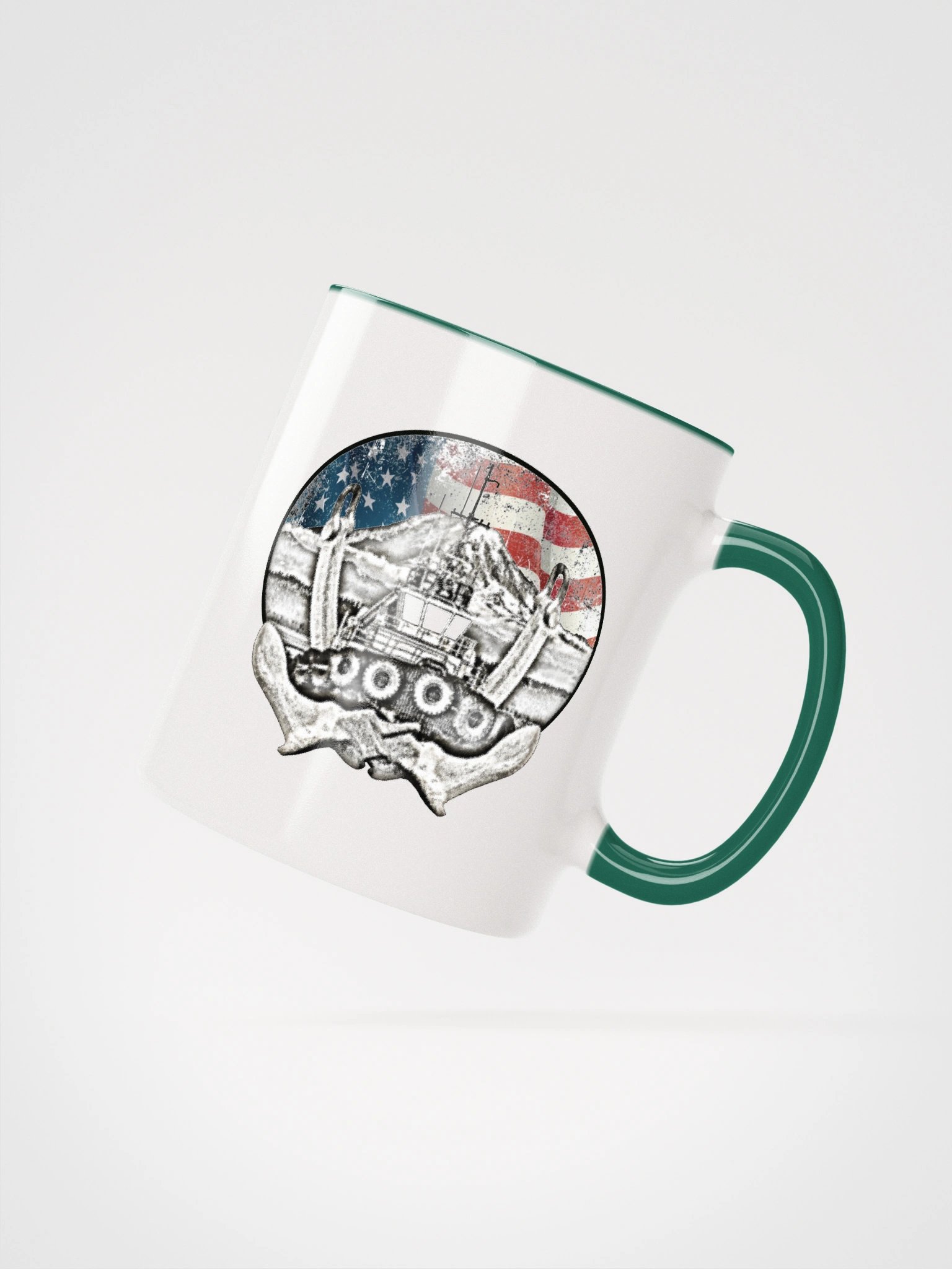 Twin anchor Flage Mount Rainier Marshall Foss - Ancher Tug Mug 11oz & 15oz product image (2)