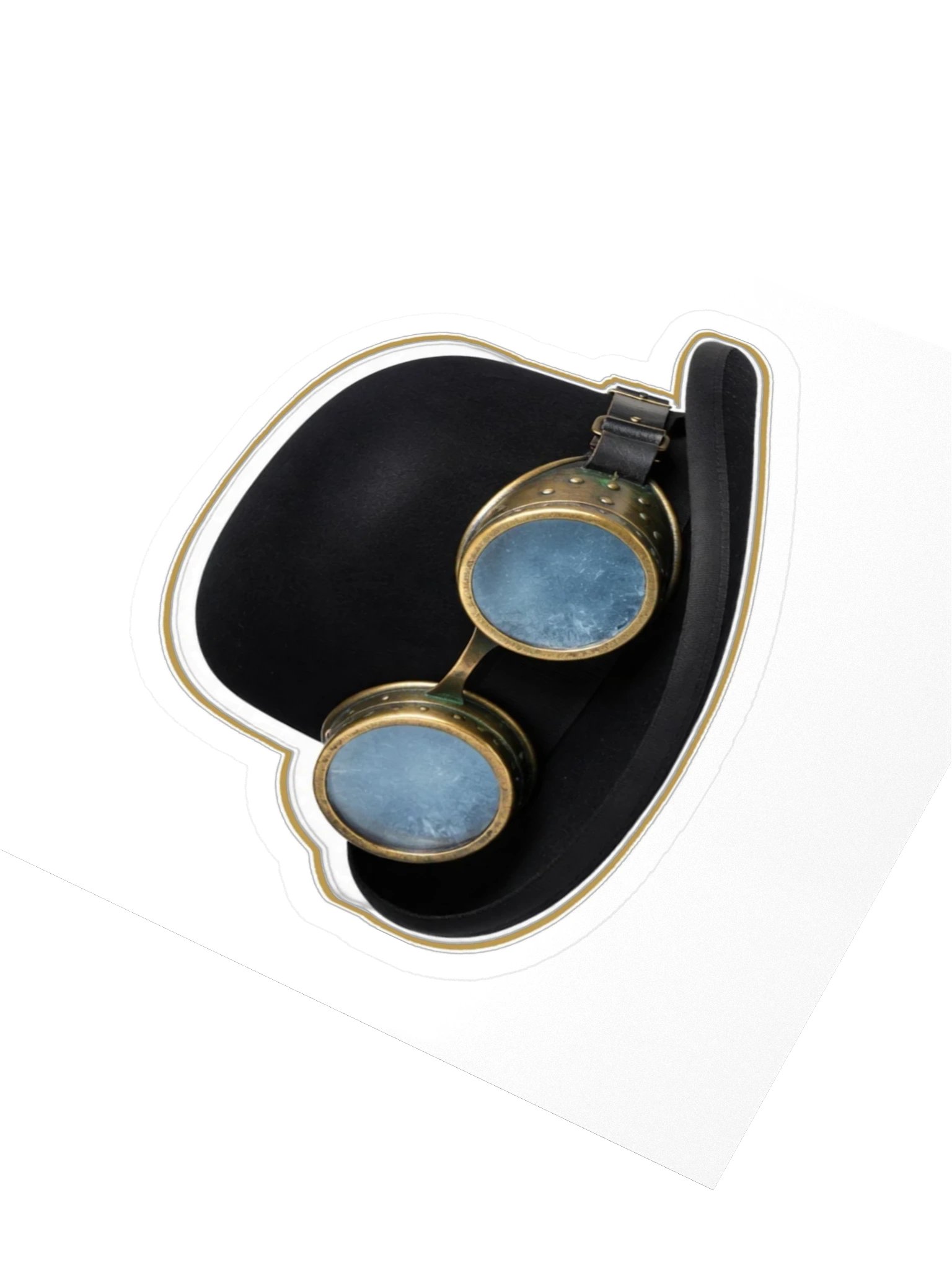 The Brass Veil — Bowler & Halterglass Goggles Sticker product image (3)