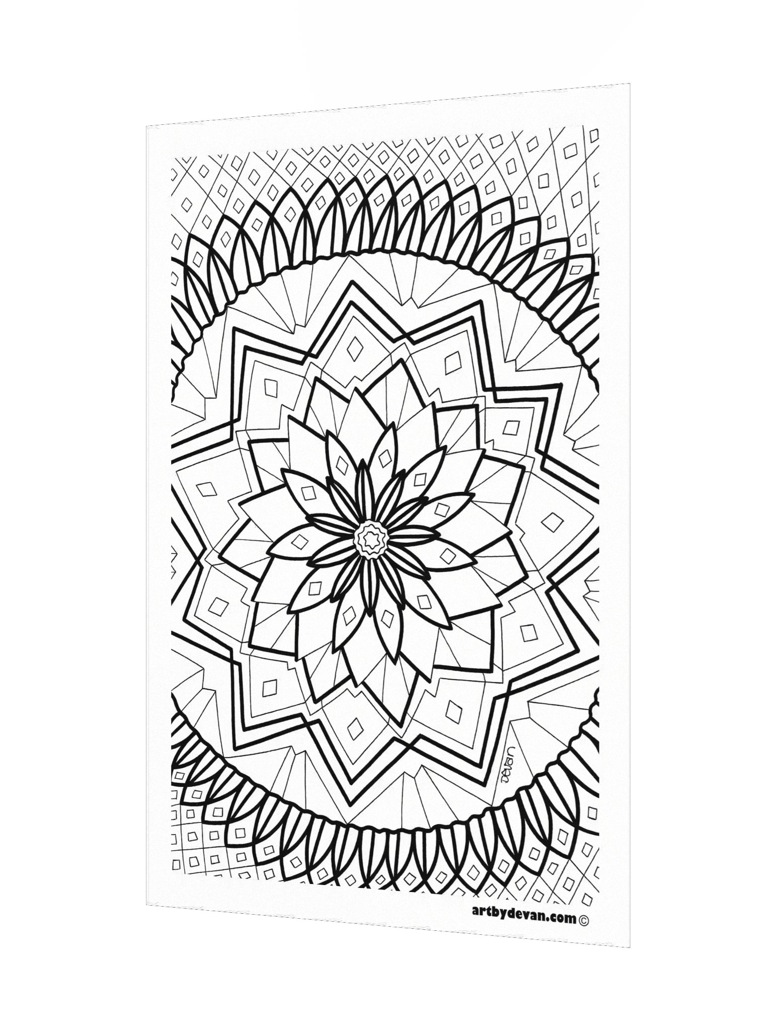 Color Your Own Art: Star Mandala product image (3)