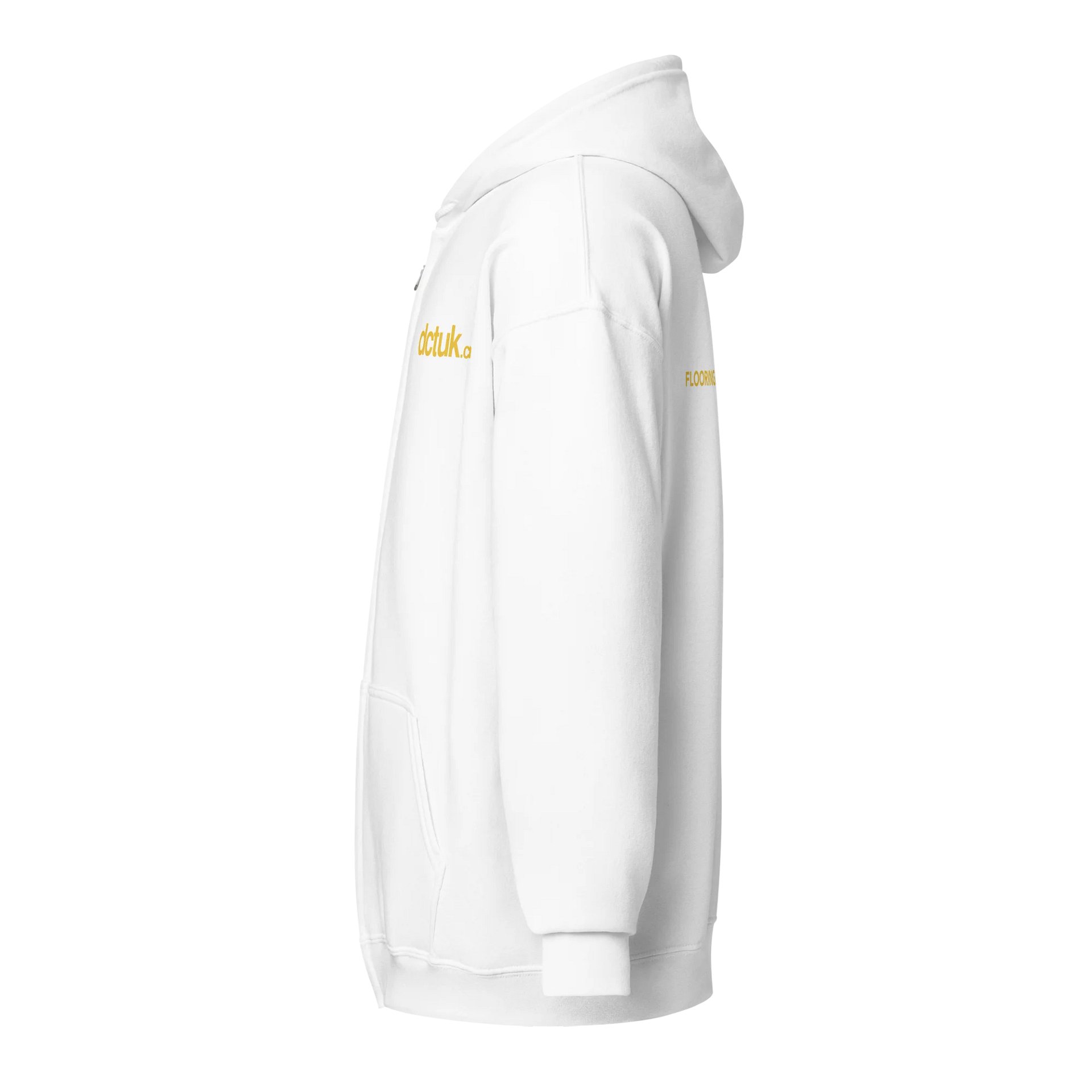 Unisex DCTUK Gold Logo Zip Hoodie product image (3)
