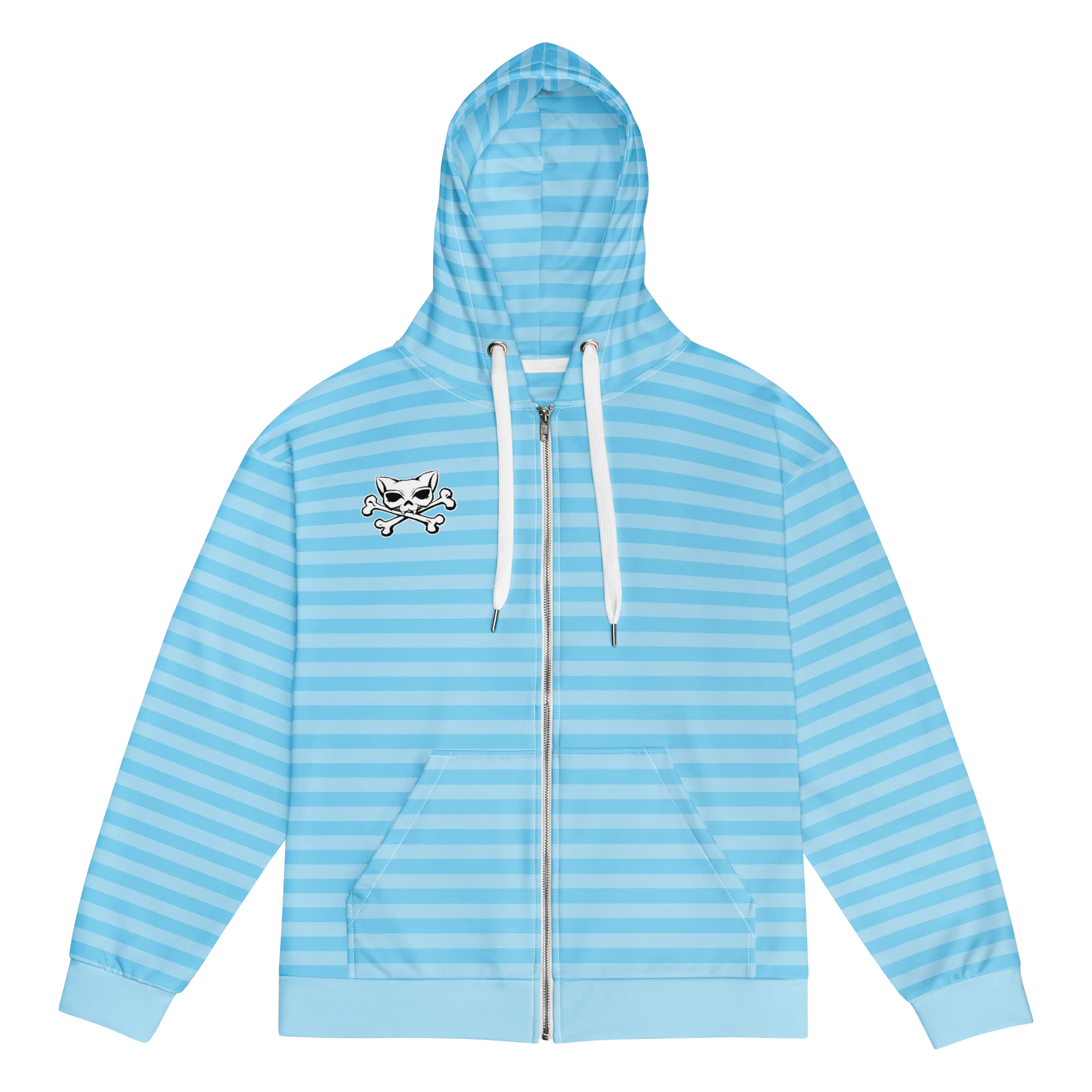 Light Blue Stripped Hoodie product image (1)