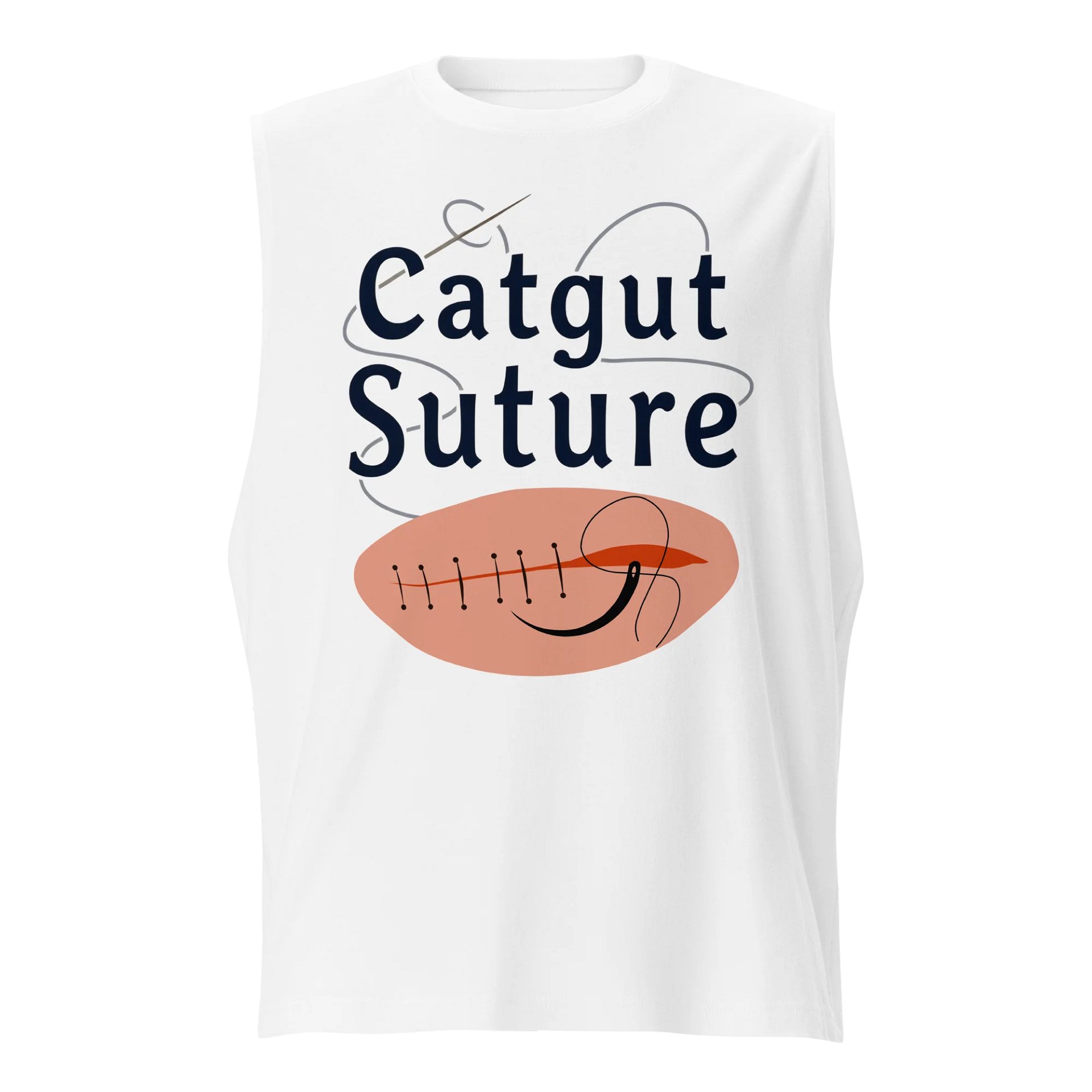 Medical Stitched Wound Graphic Muscle Tank product image (1)
