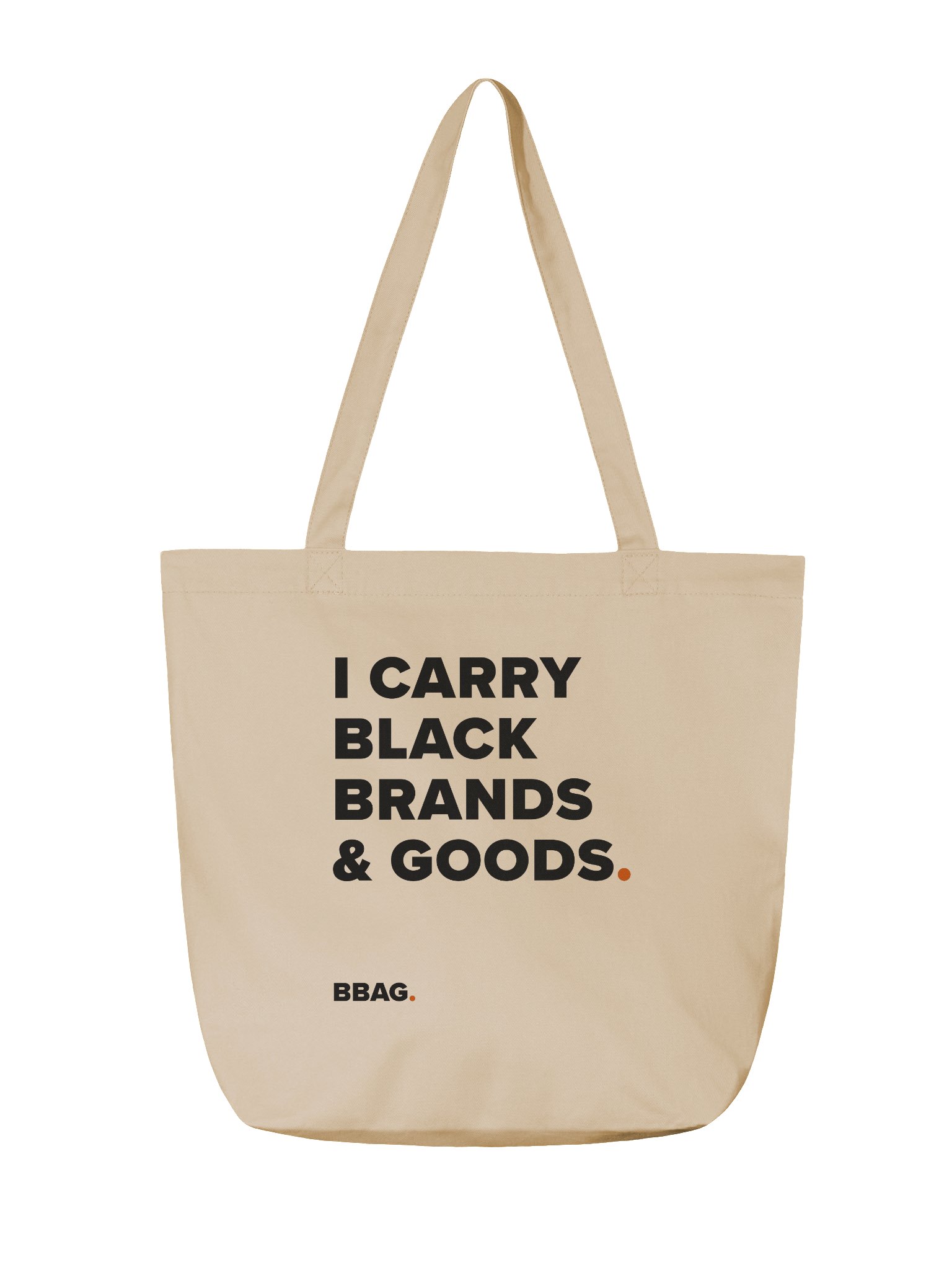 CARRY THE BBAG. Natural Canvas Tote product image (2)