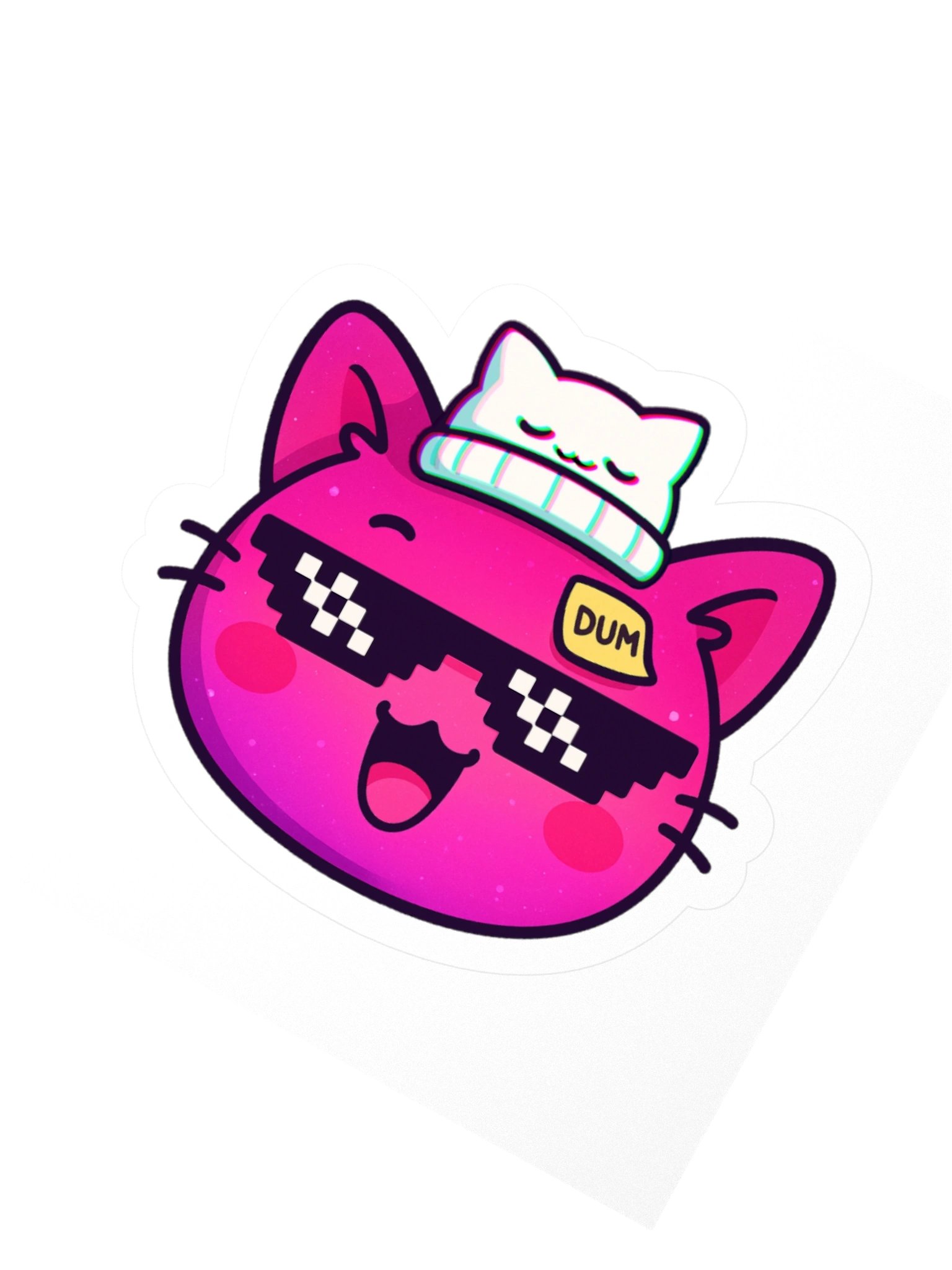 Cool Cat Kiss Cut Stickers product image (2)
