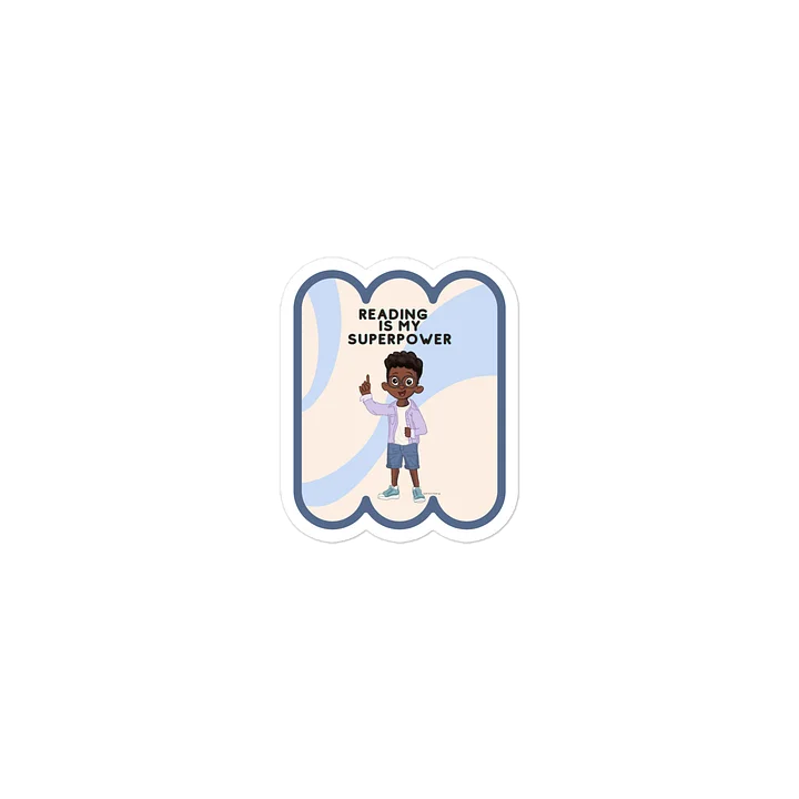 Reading is My Superpower Die Cut Sticker product image (2)