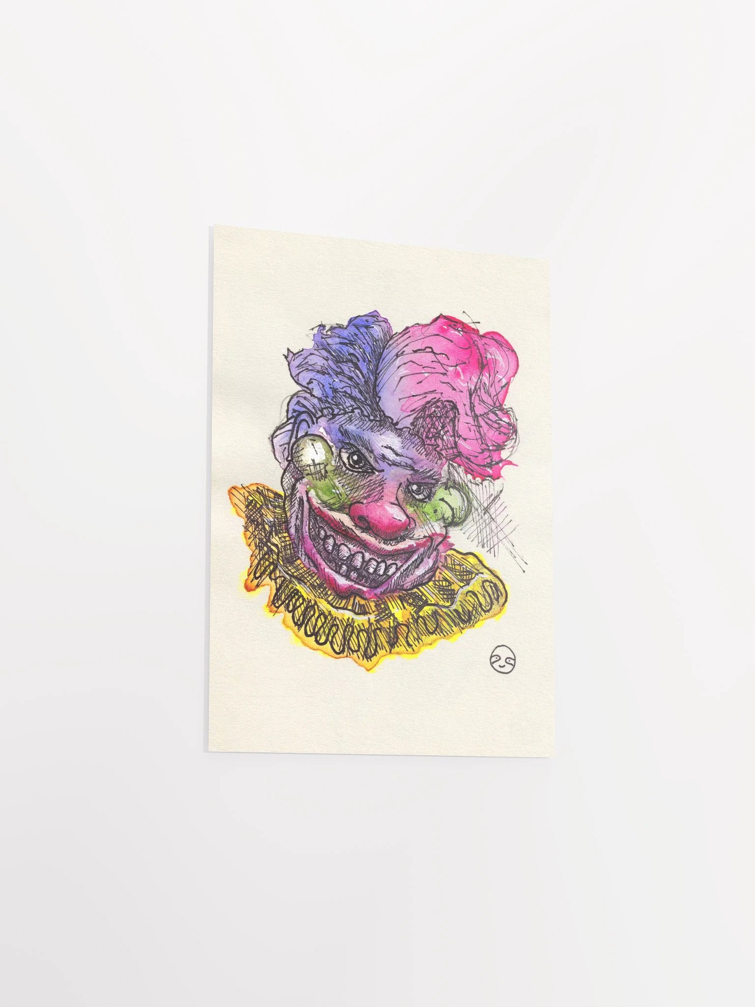 Watercolour Clown Print product image (3)