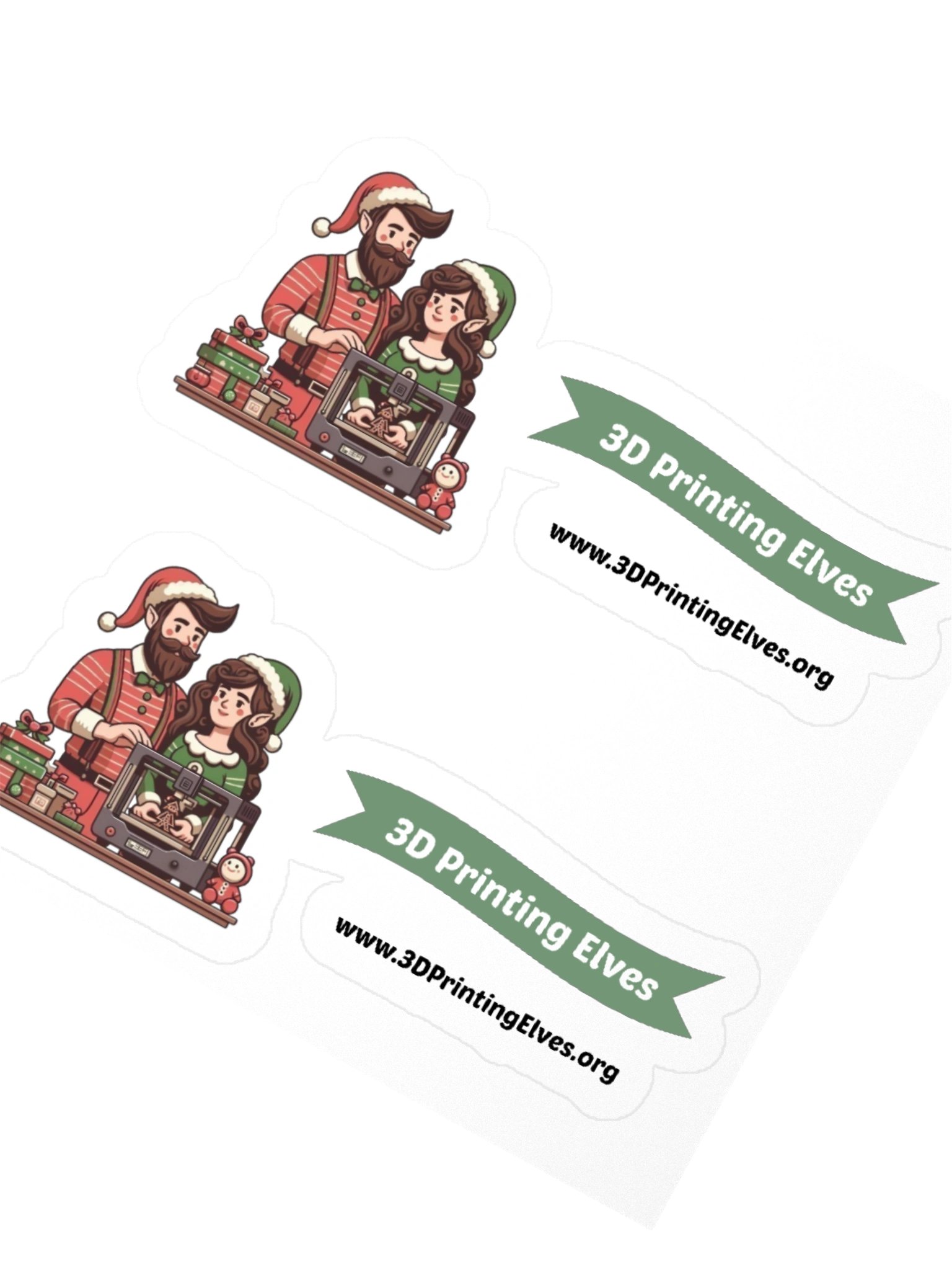 3D Printing Elves Sticker product image (2)