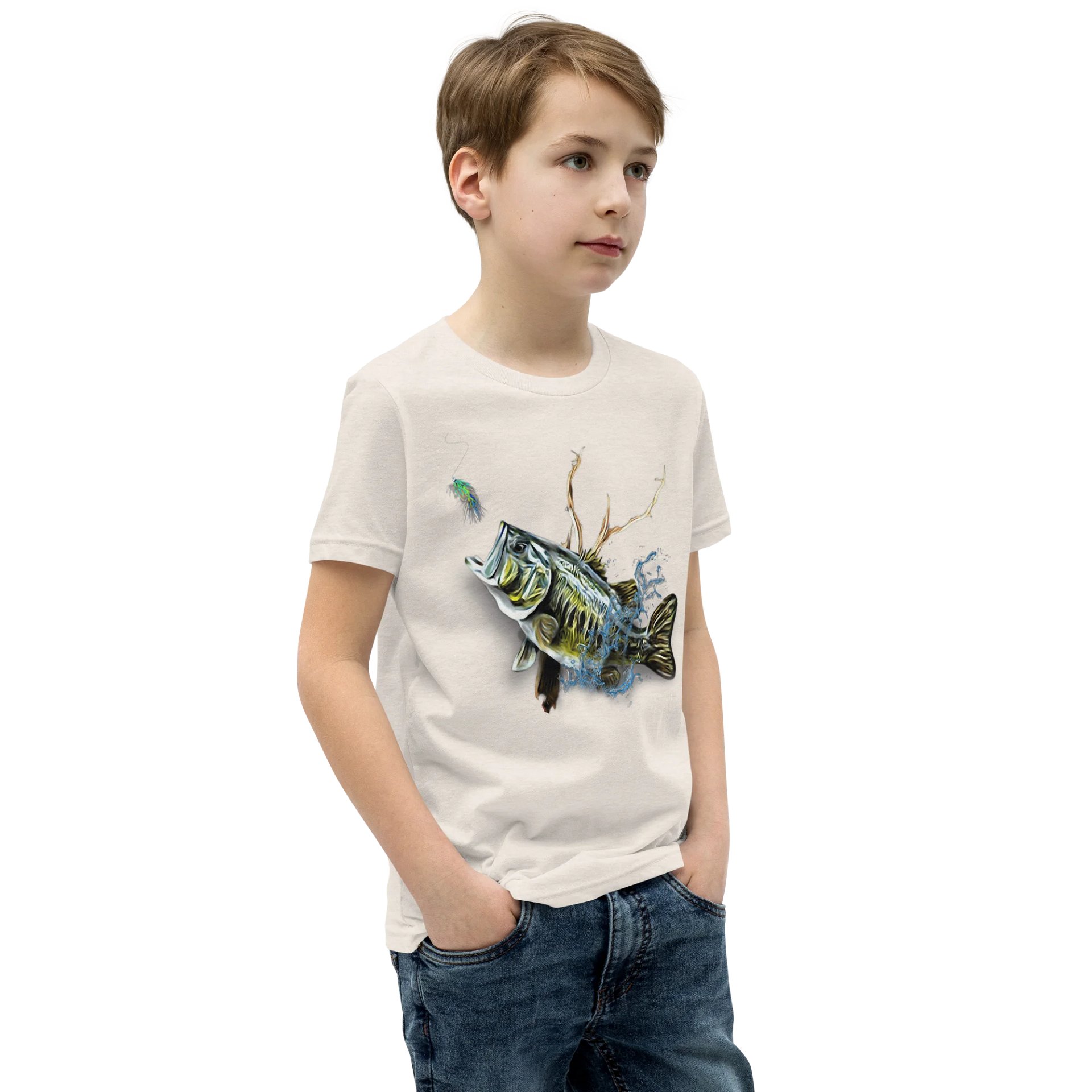 Leaping Bass Youth T-Shirt product image (2)