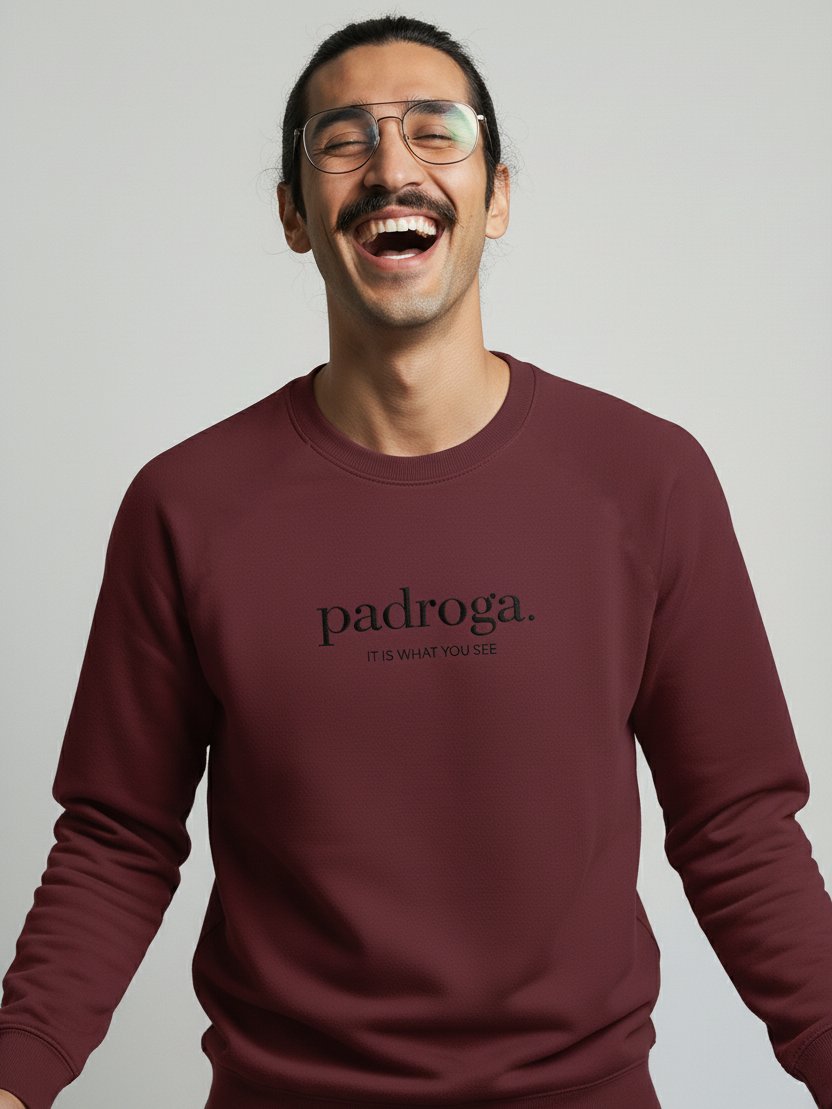 padroga. essentials maroon embroidered logo product image (4)