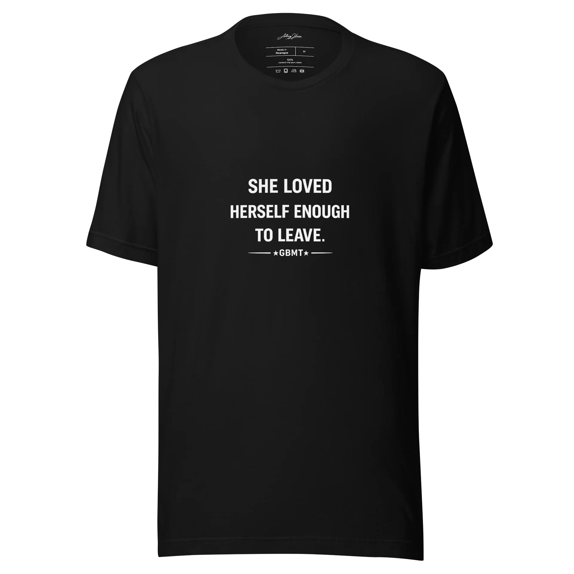 She Loved Herself Enough to Leave Tee – GBMT Women’s Empowerment Collection product image (1)