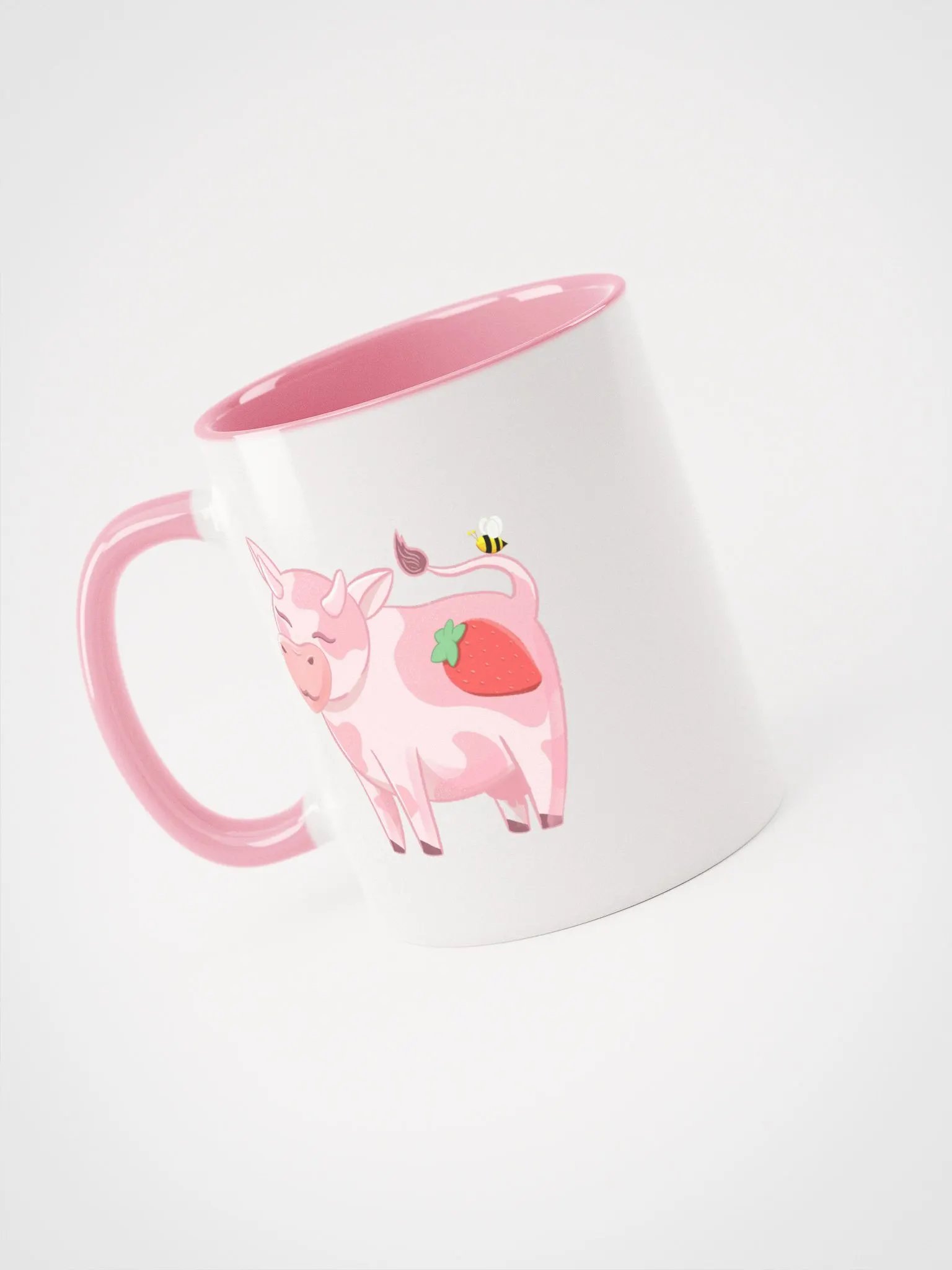 Strawberry Cow Mug with Pink Interior product image (3)