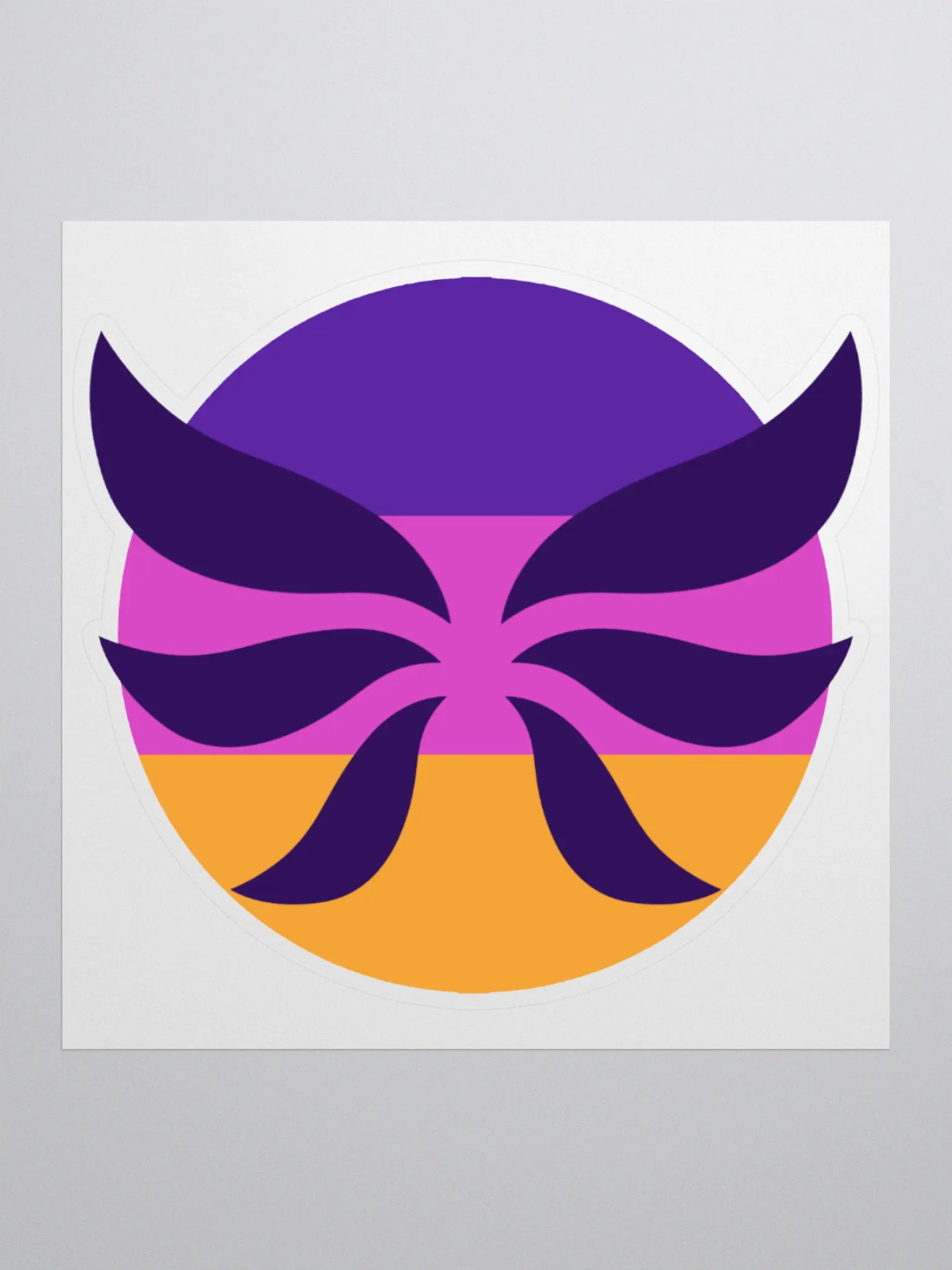 Circle Flag Wings Sticker product image (1)