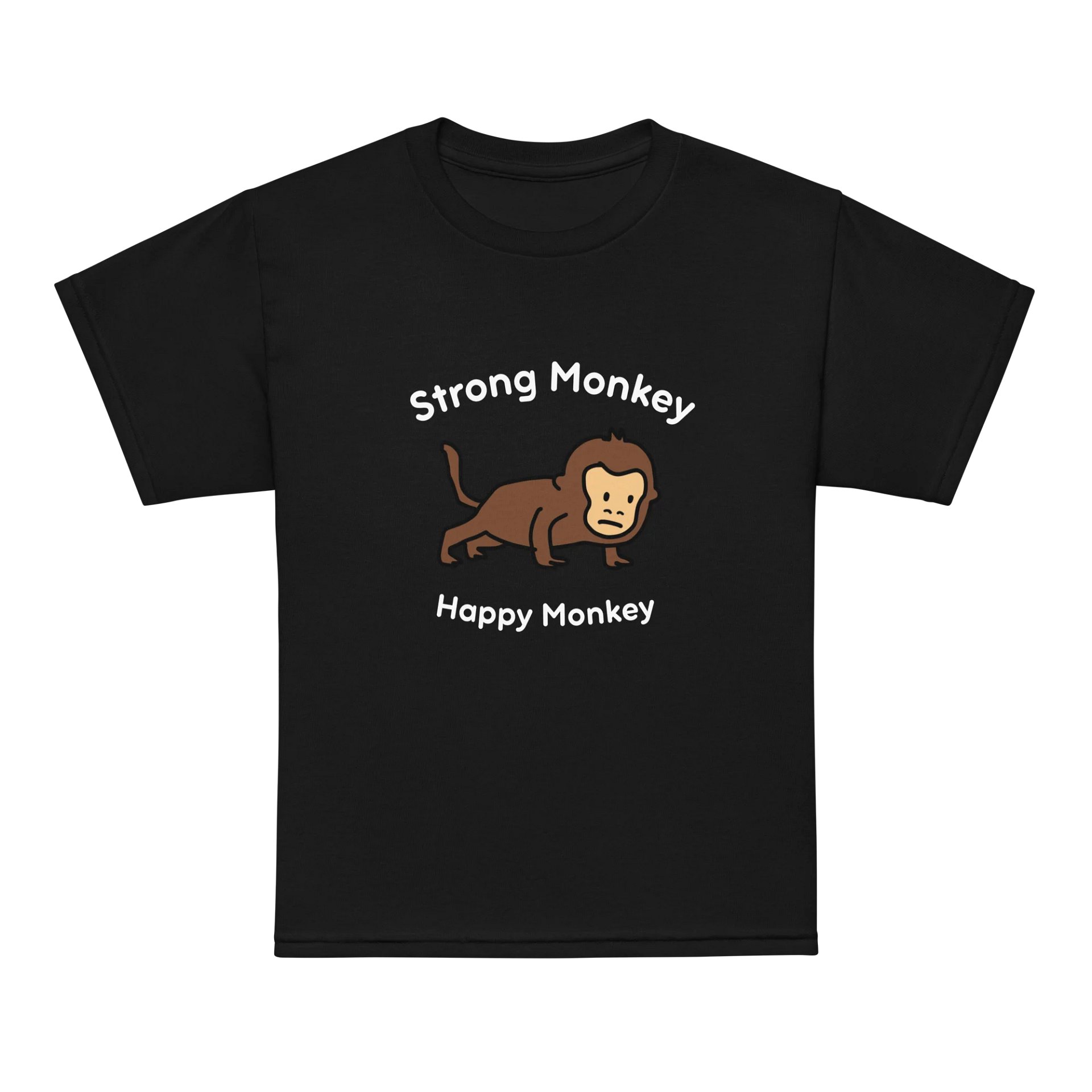 "Strong Monkey, Happy Monkey" Youth Sports Tee product image (1)