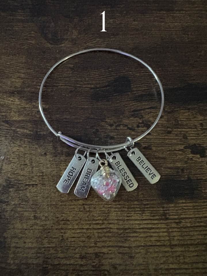 ✨ Handmade Silvertone Charm Bracelets – One of a Kind product image (1)