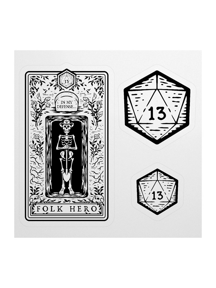 Disgraced Folk Hero (Stickers) product image (1)
