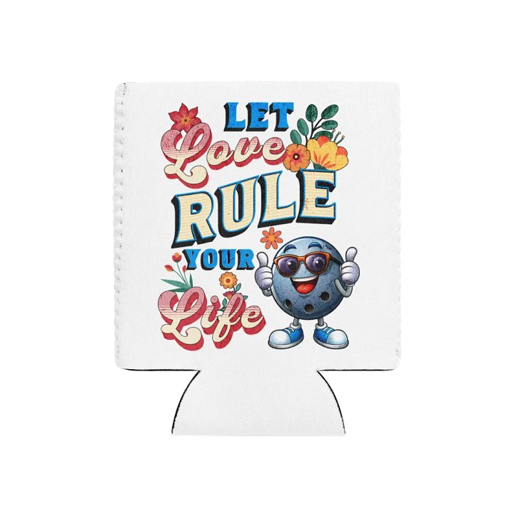 Let Love Rules Your Life Bowling Can Cooler product image (1)