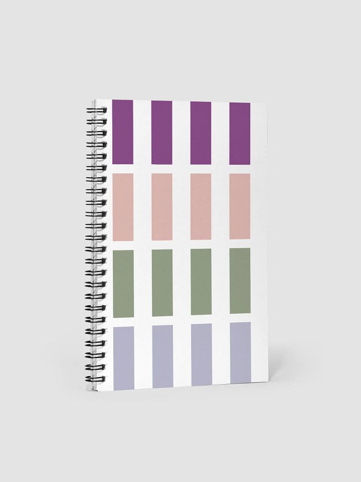 Contrasting Colores Rectangle Patterns Spiral Notebook product image (1)