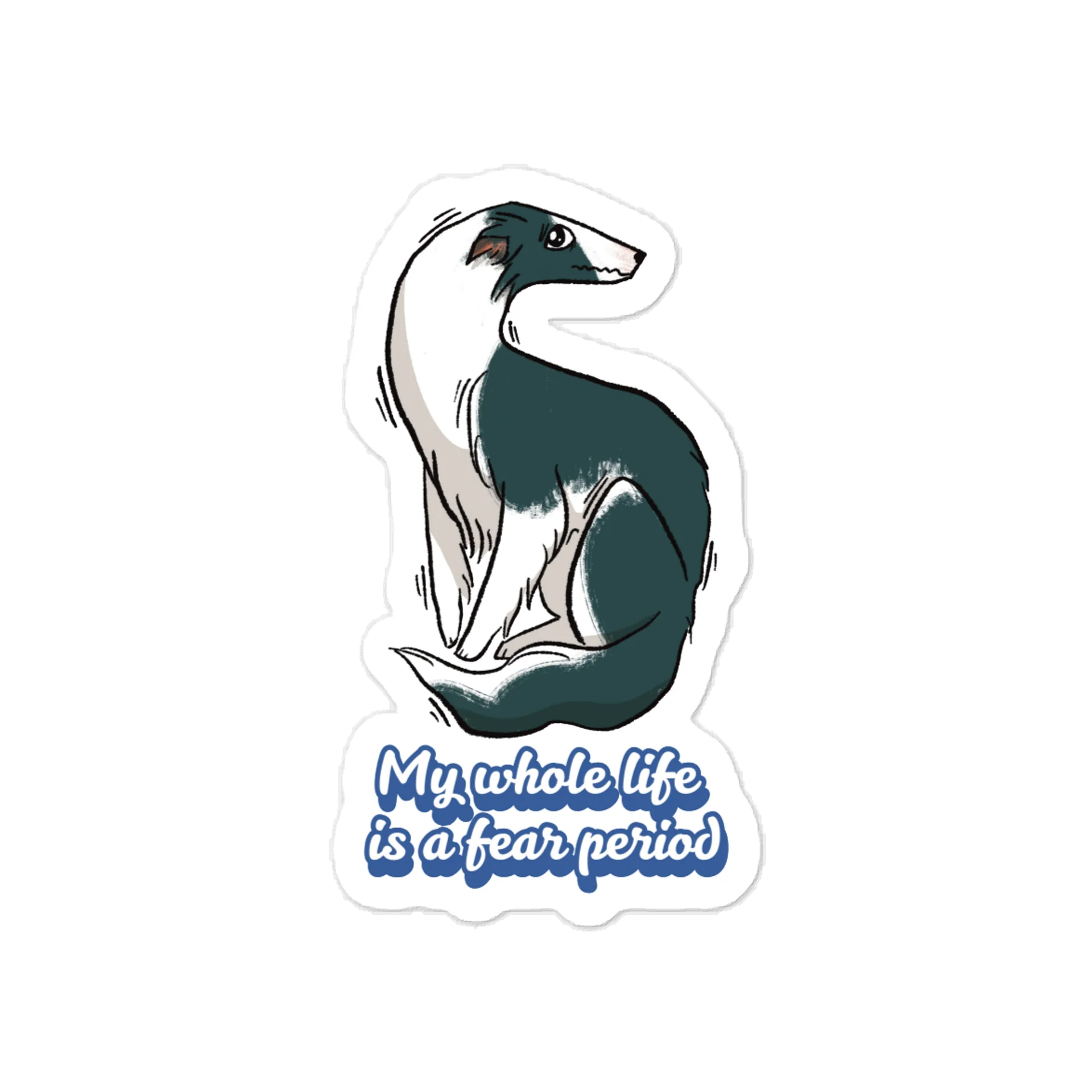 Fear Period Sticker - Irish Marked Black product image (1)