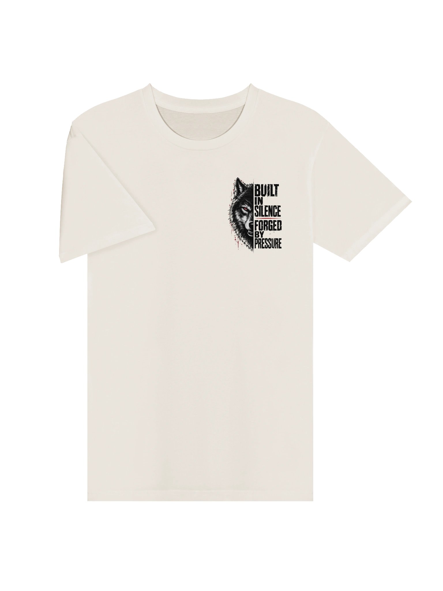 Built in Silence Wolf T-Shirt | Dark Streetwear Graphic Tee product image (17)