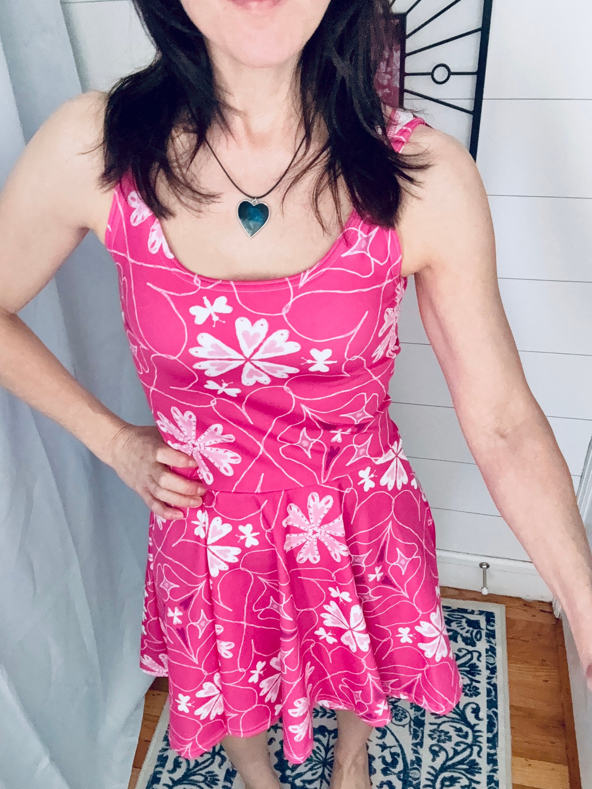 Hearts Blooming Skater Dress | Fit & Flare | Monique Faella Designs™ product image (2)