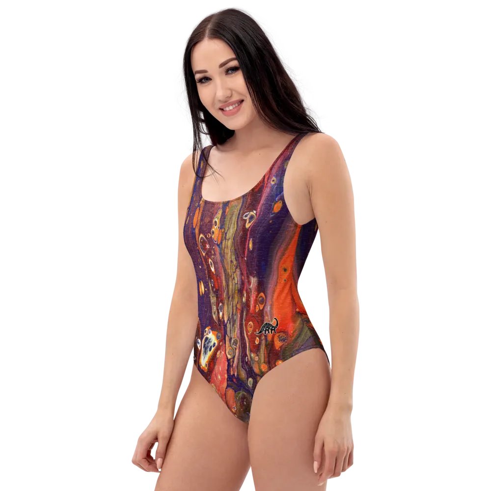 Hyperspace Fluid Acrylic One-Piece Swimsuit product image (4)