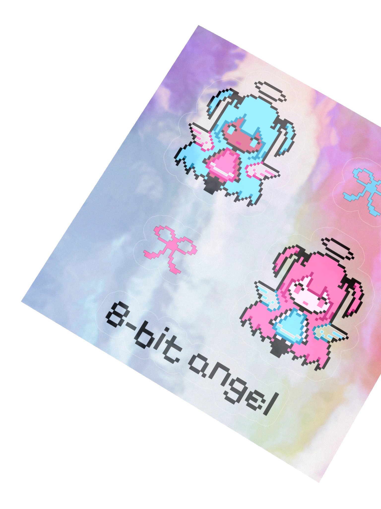 8-bit angels // holographic stickers product image (2)
