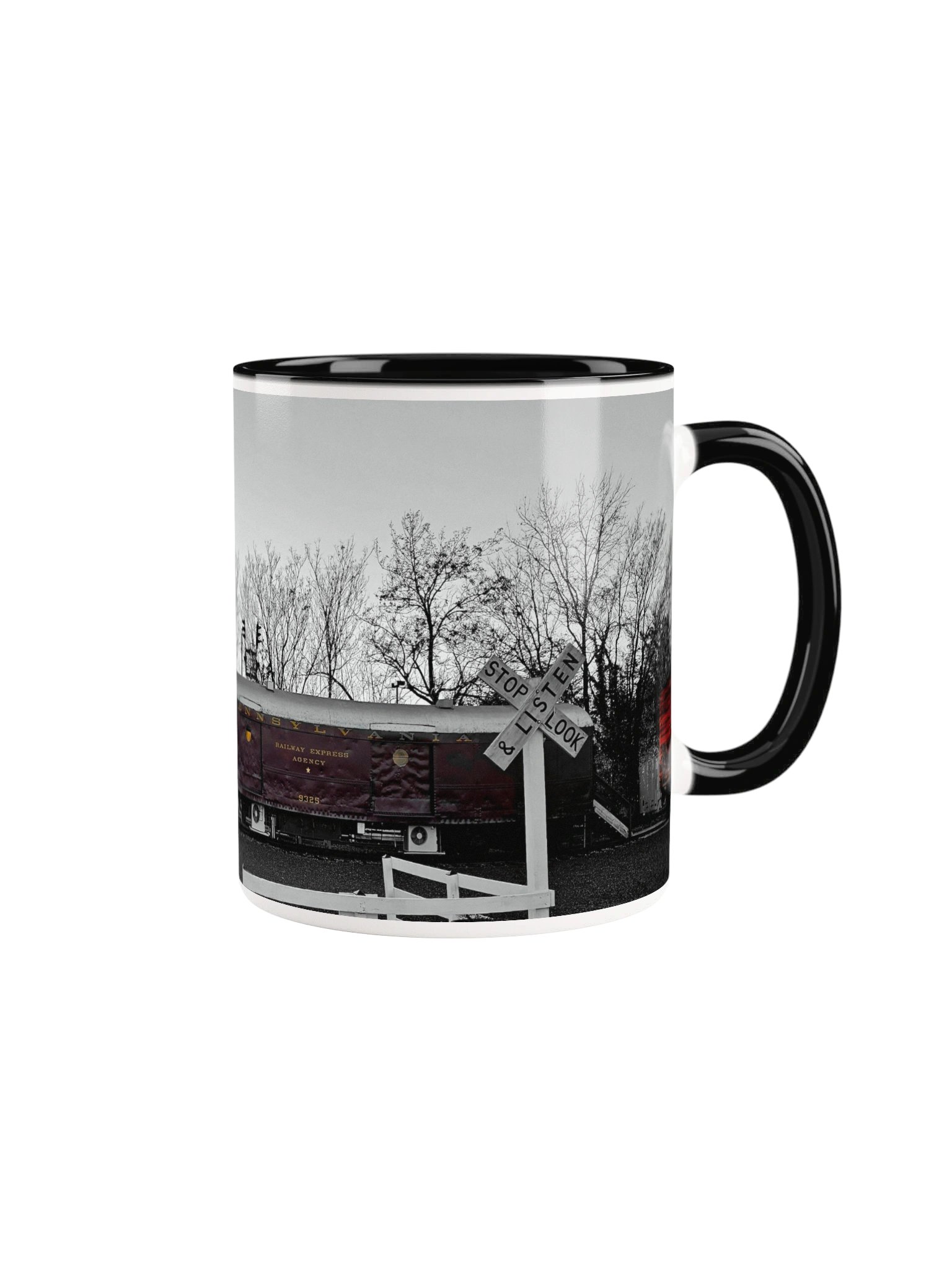 Trains 2-tone Ceramic Mug product image (1)