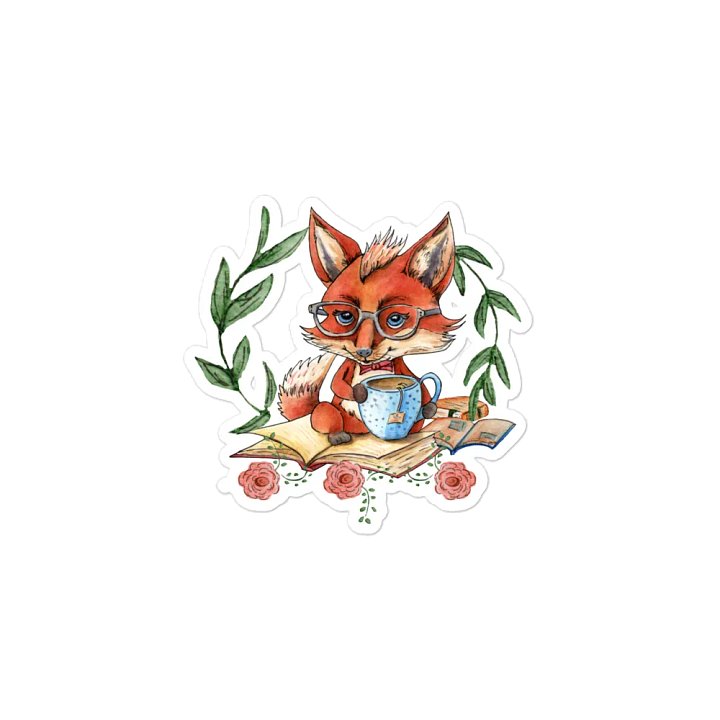 Tea Time Fox Magnet product image (2)