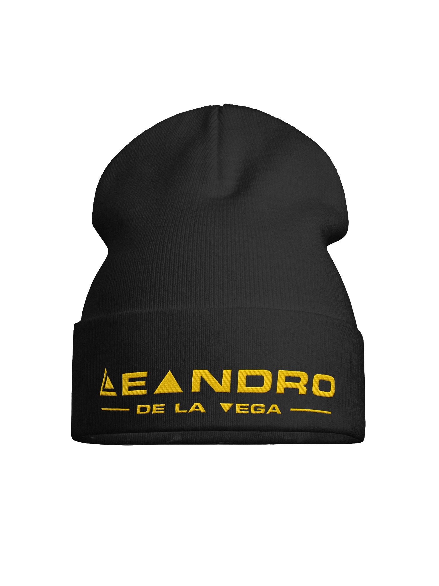 DE LA VEGA KNIT BEANIE UNISEX GOLD LOGO product image (2)