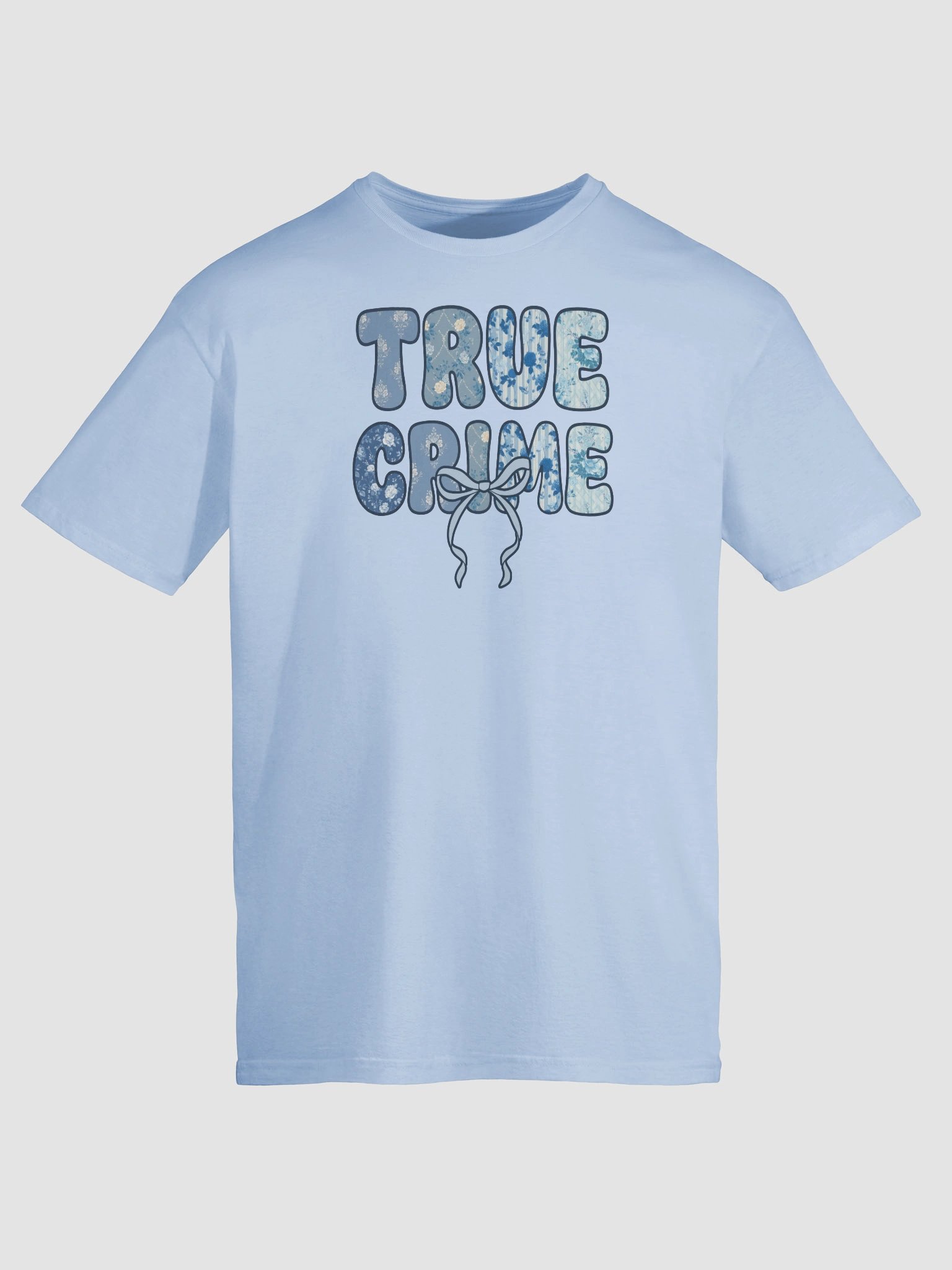 Coquette Bow Floral Tee for True Crime Lovers product image (77)