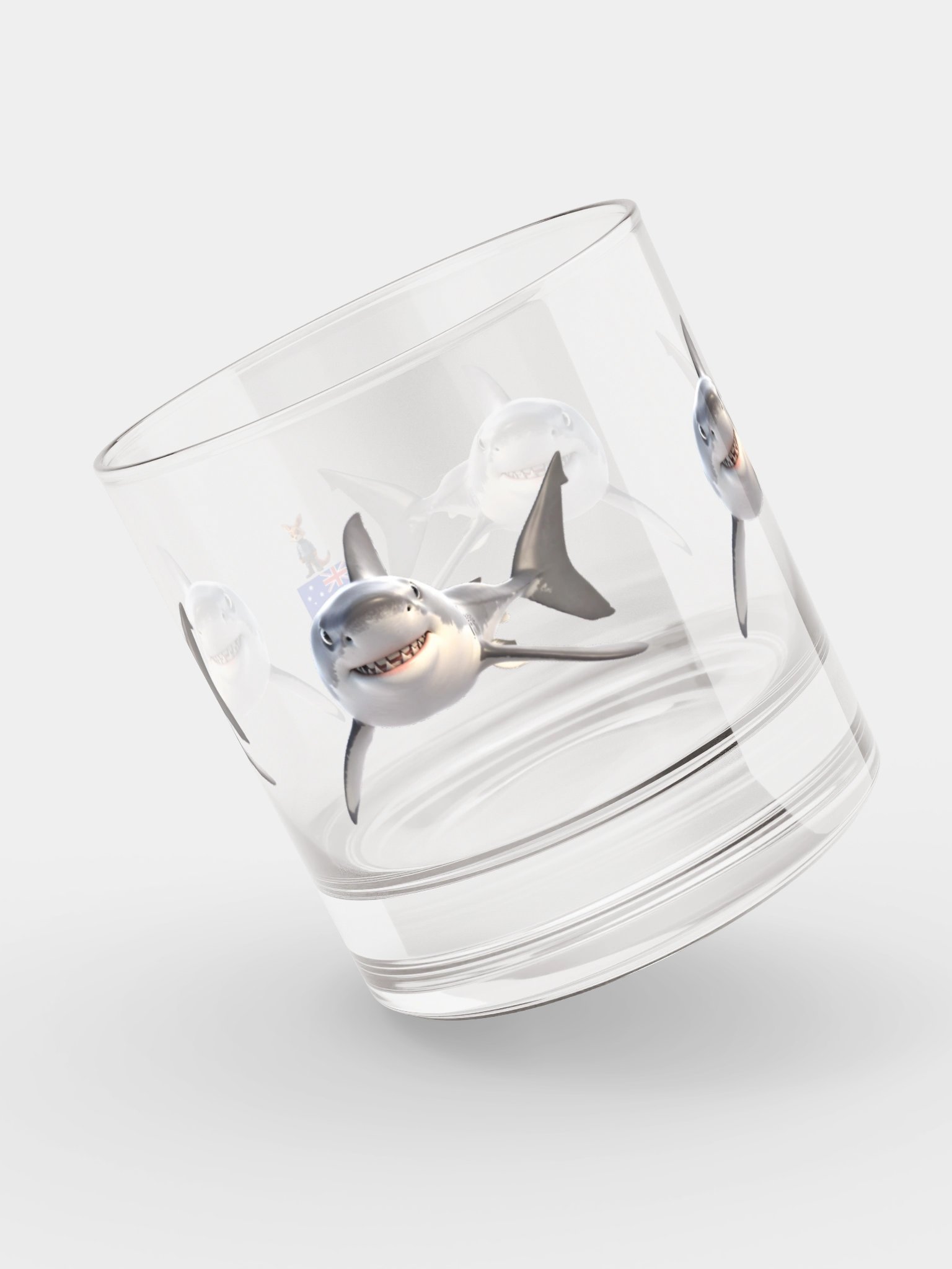 Come at me Bro Rocks Glass - Great White Shark Edition product image (7)