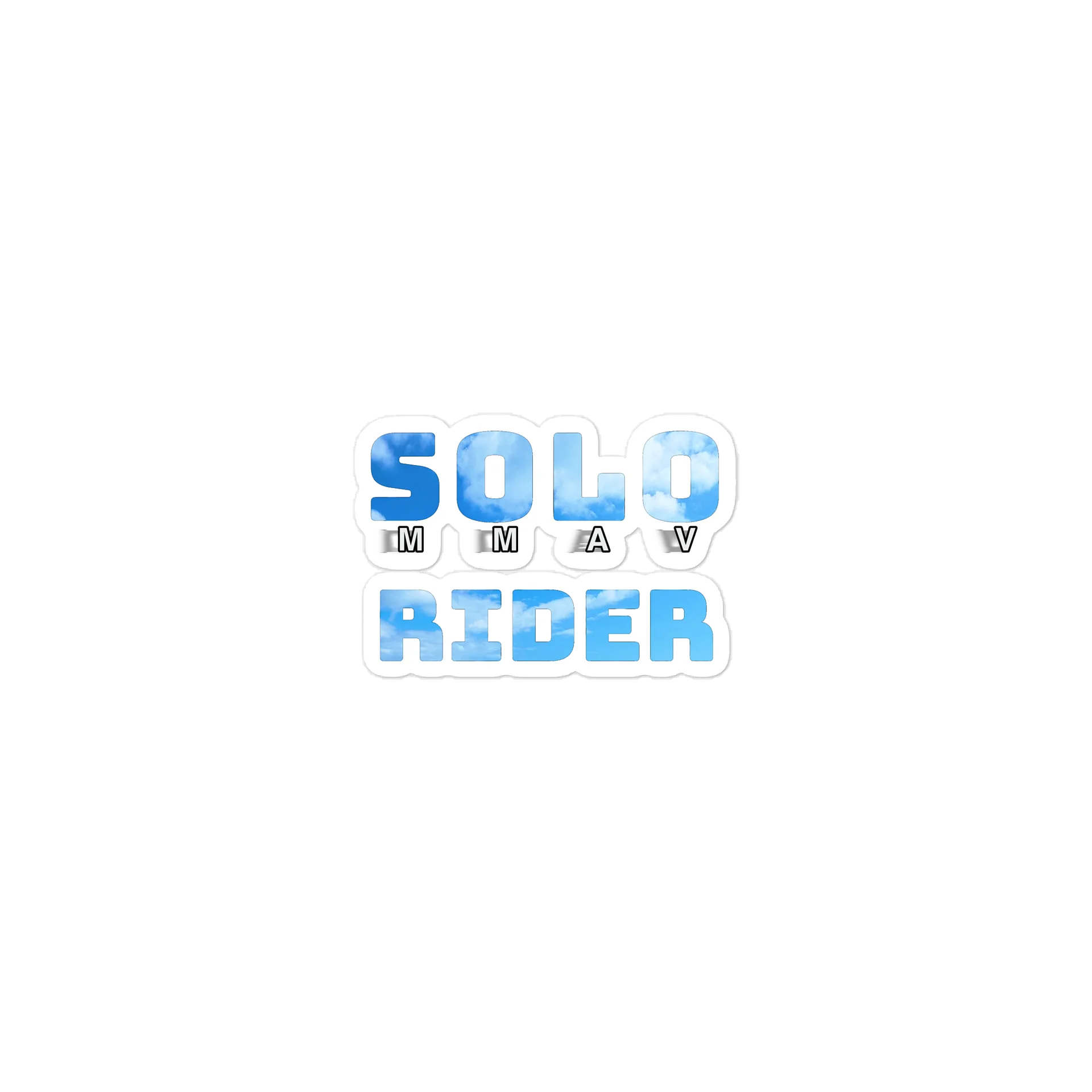 MMAV sticker Die-Cut: SOLO RIDER product image (1)